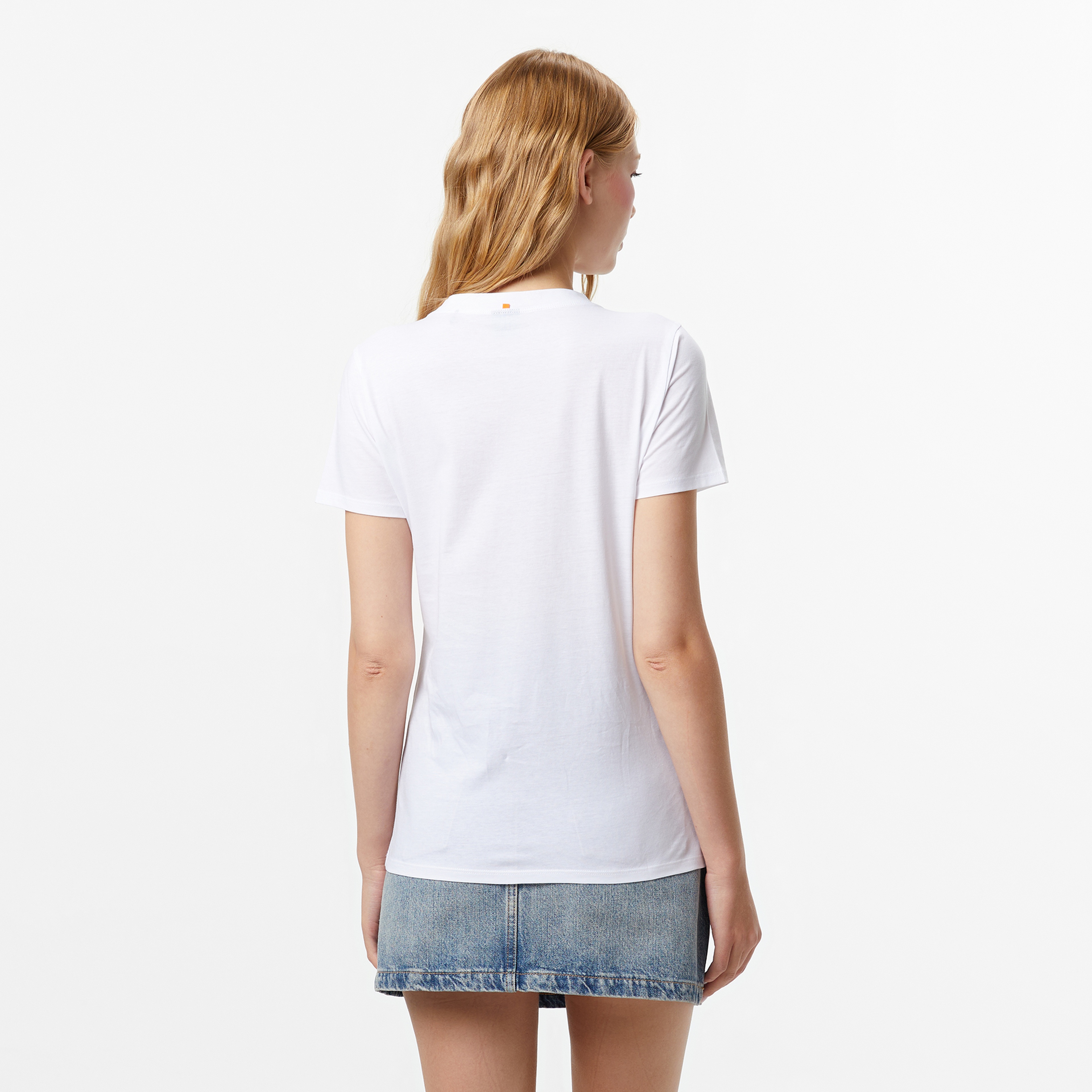 Boss Elogo Kadın Beyaz T-Shirt