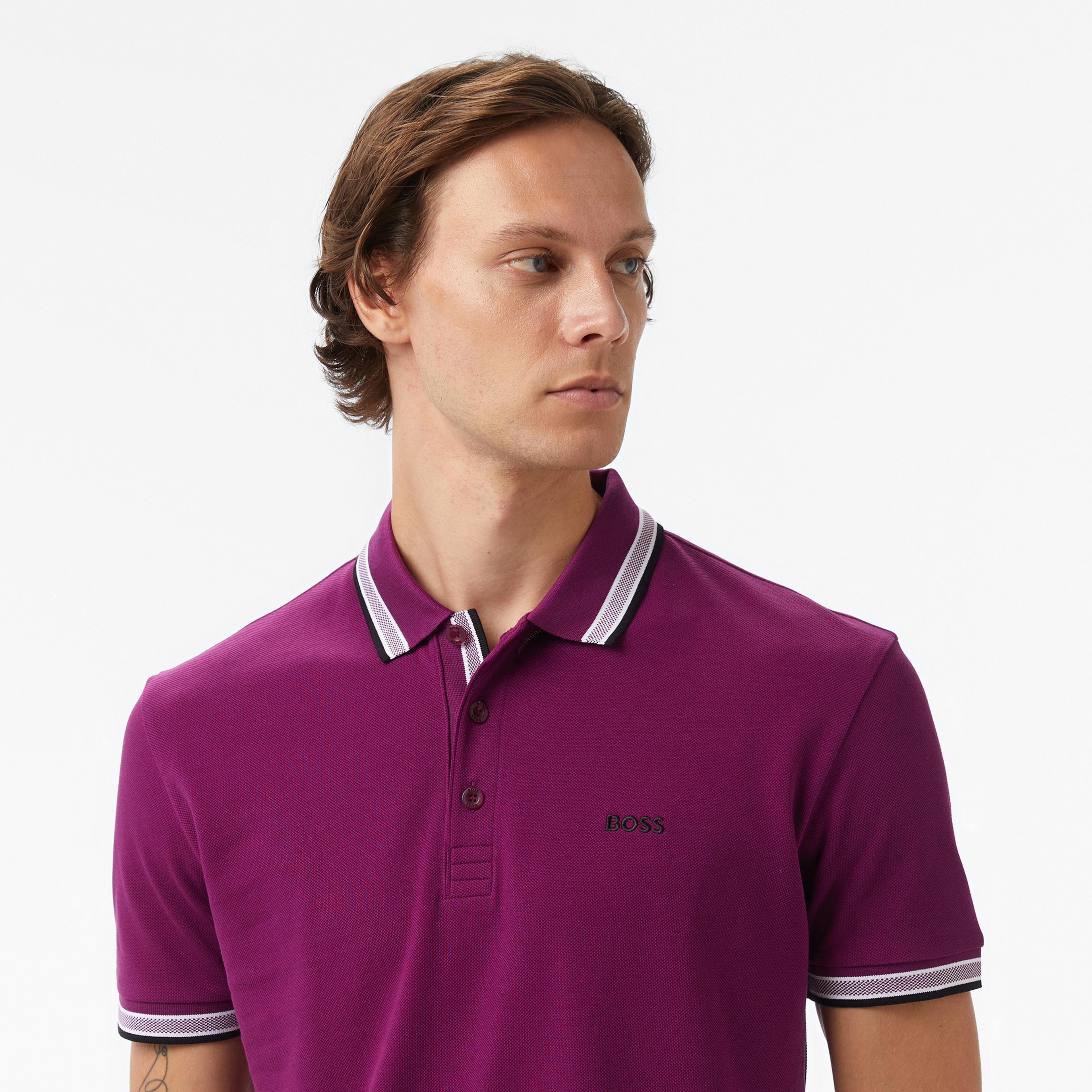 Boss Paddy Erkek Açık Pembe Polo
