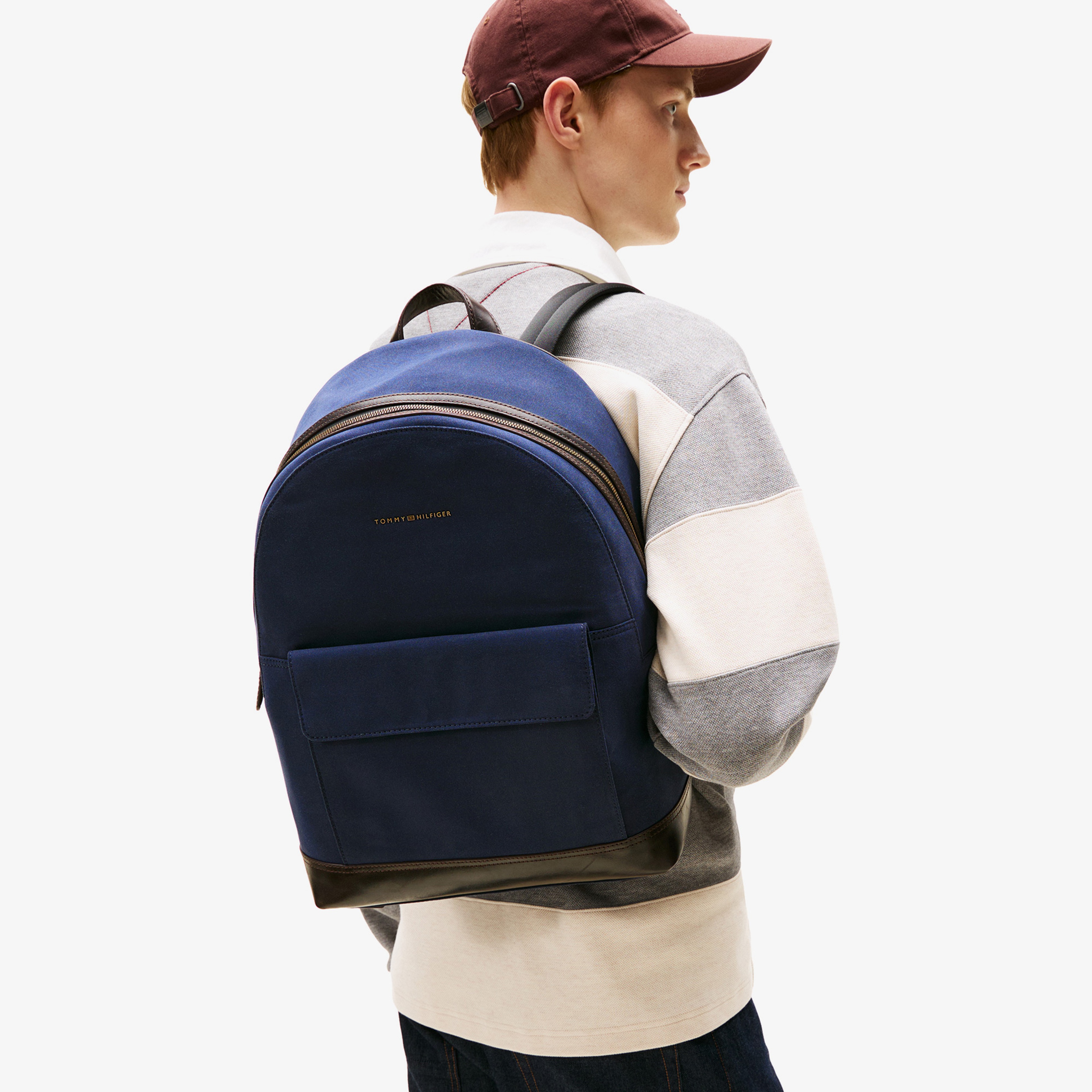 Tommy Hilfiger Casual Prep Erkek Mavi Sırt Çantası