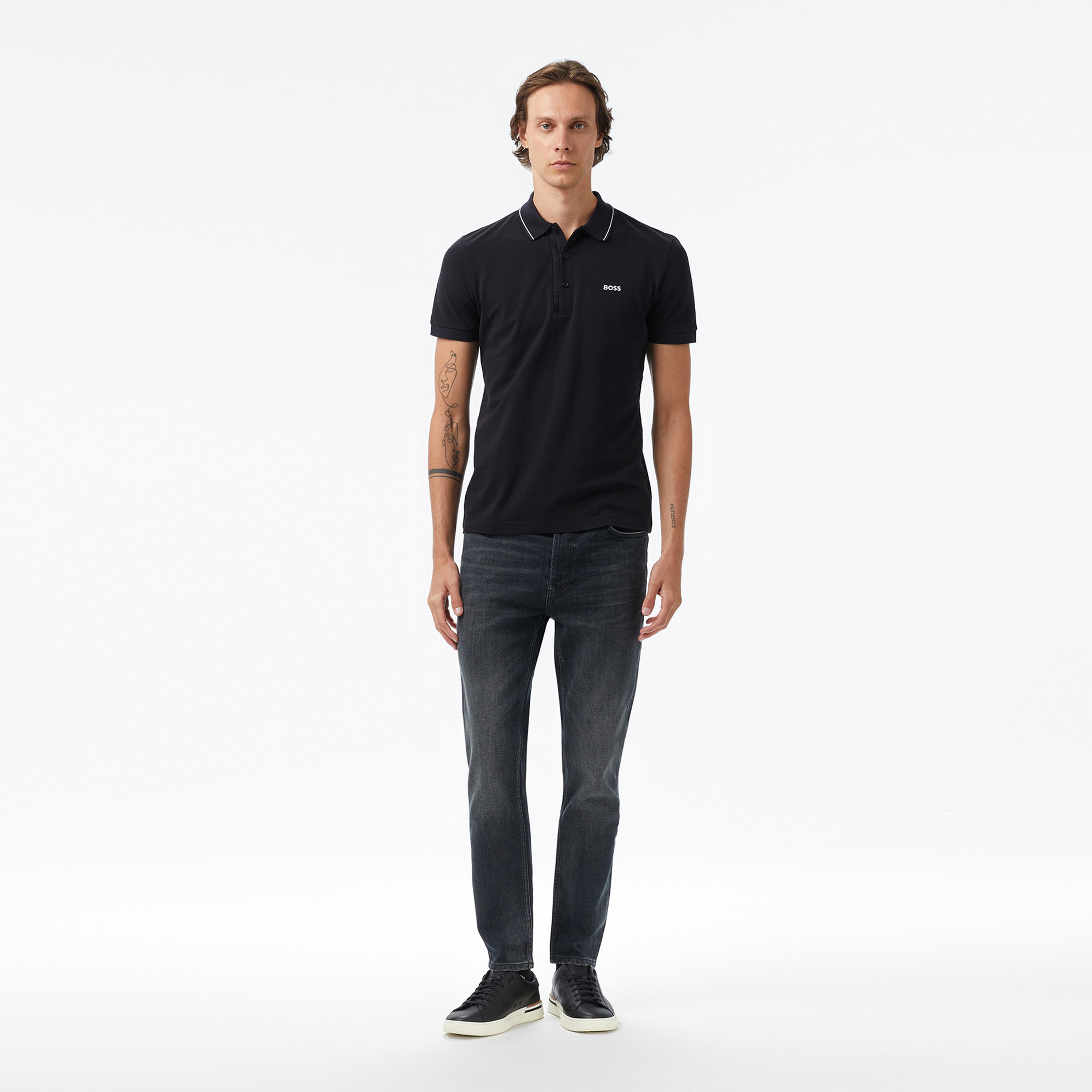 Boss Paule 4 Erkek Lacivert Polo