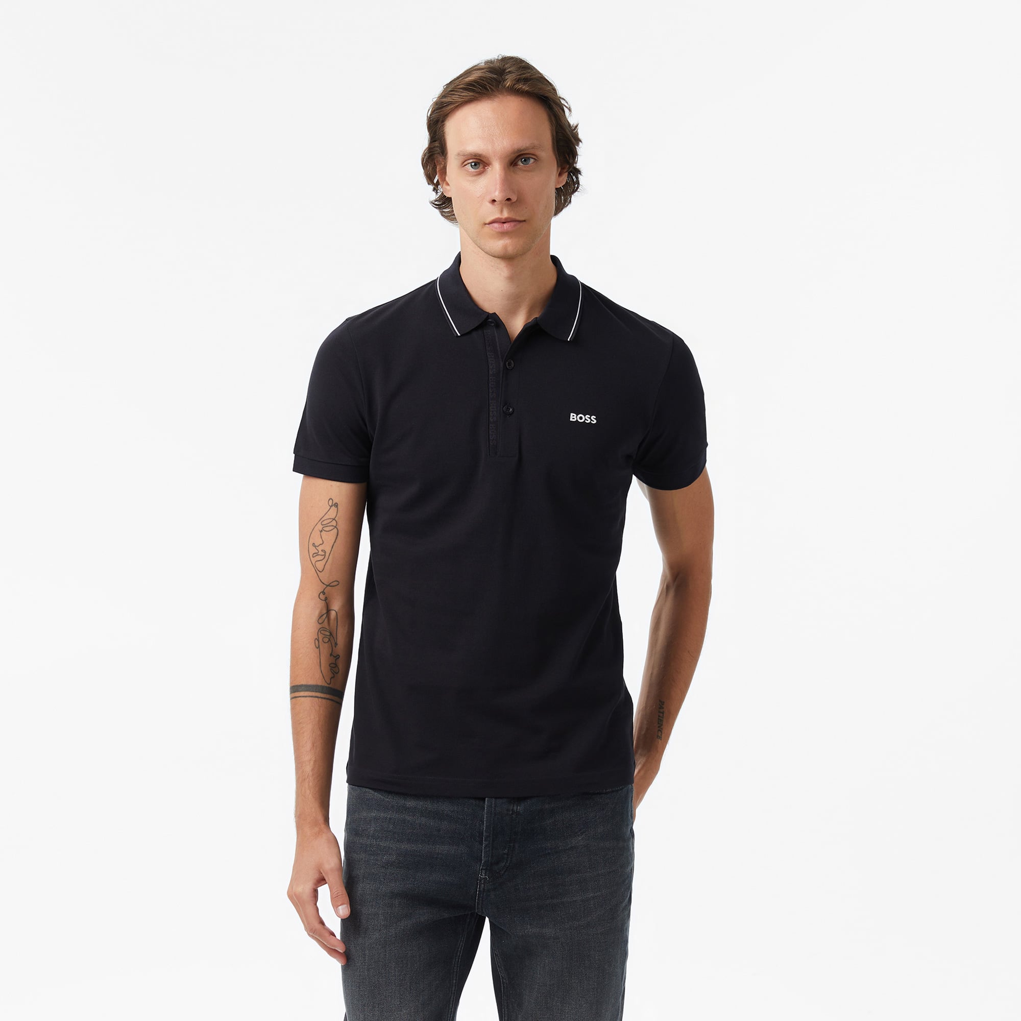 Boss Paule 4 Erkek Lacivert Polo