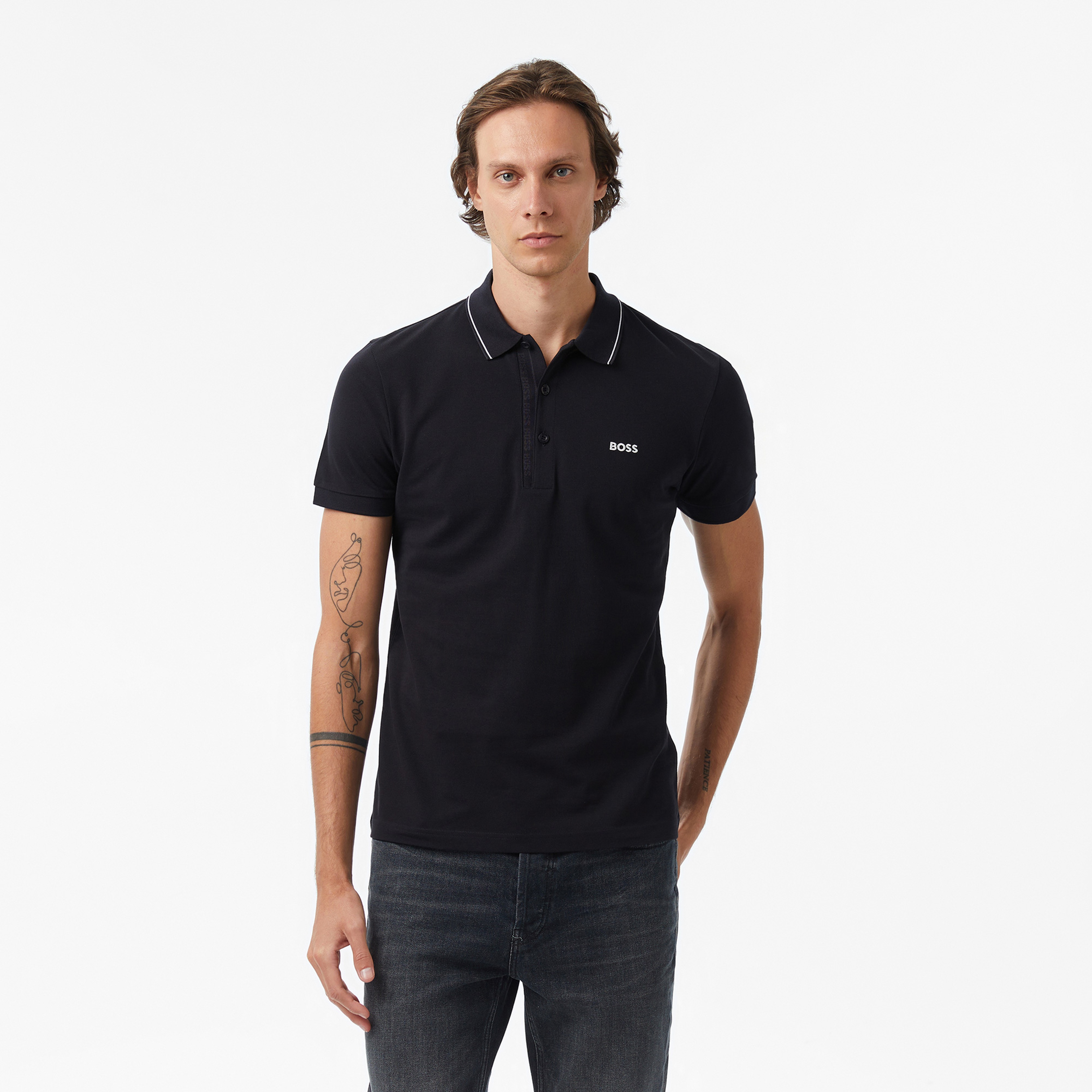 Boss Paule 4 Erkek Lacivert Polo