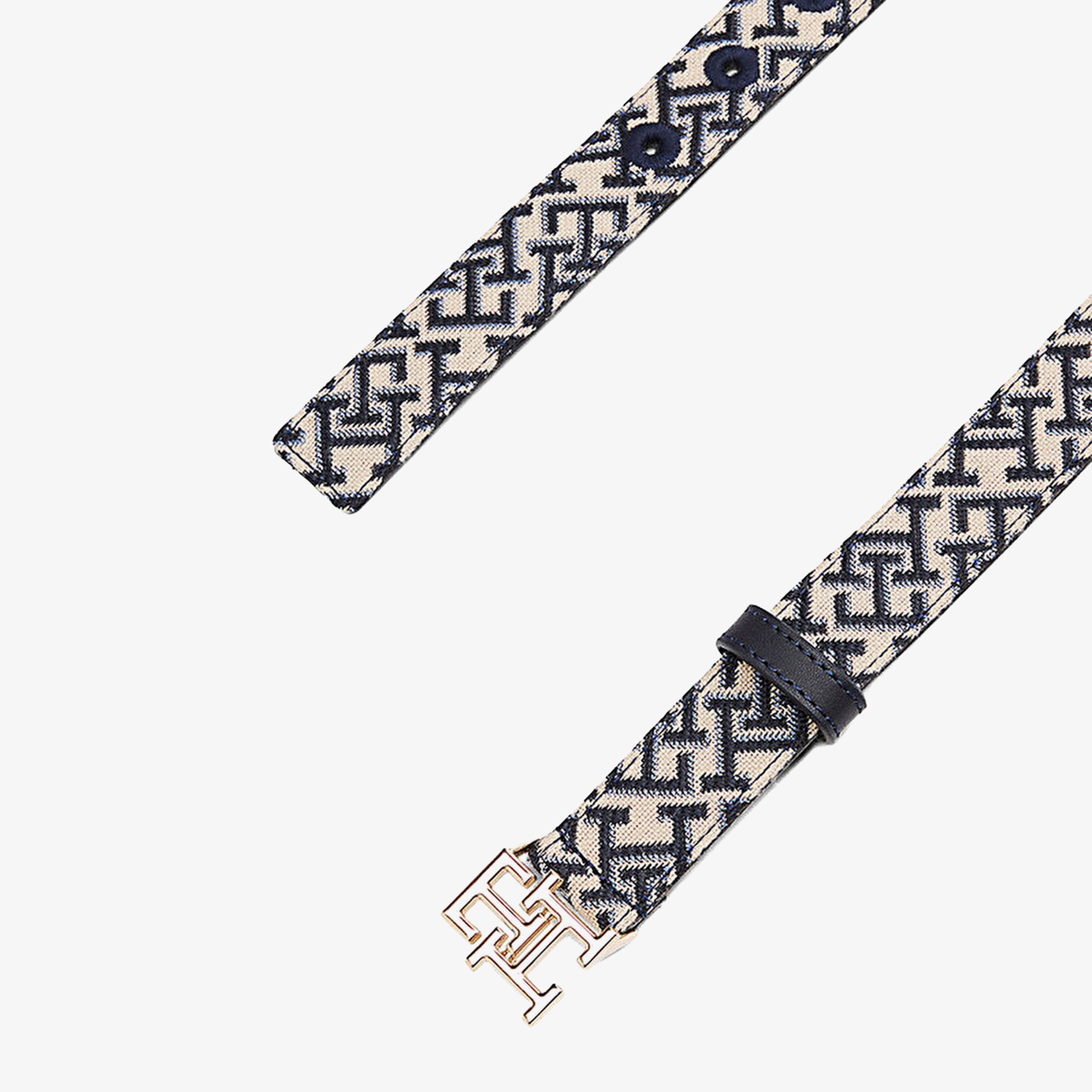 Tommy Hilfiger Jacquard 2.5 Kadın Mavi Kemer