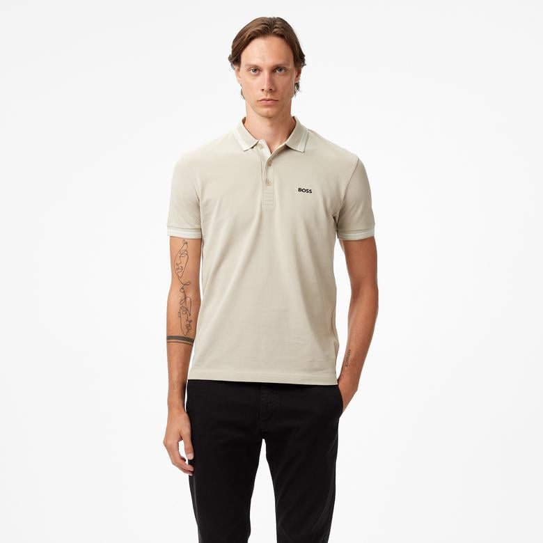 Boss Paddy Erkek Açık Bej Polo