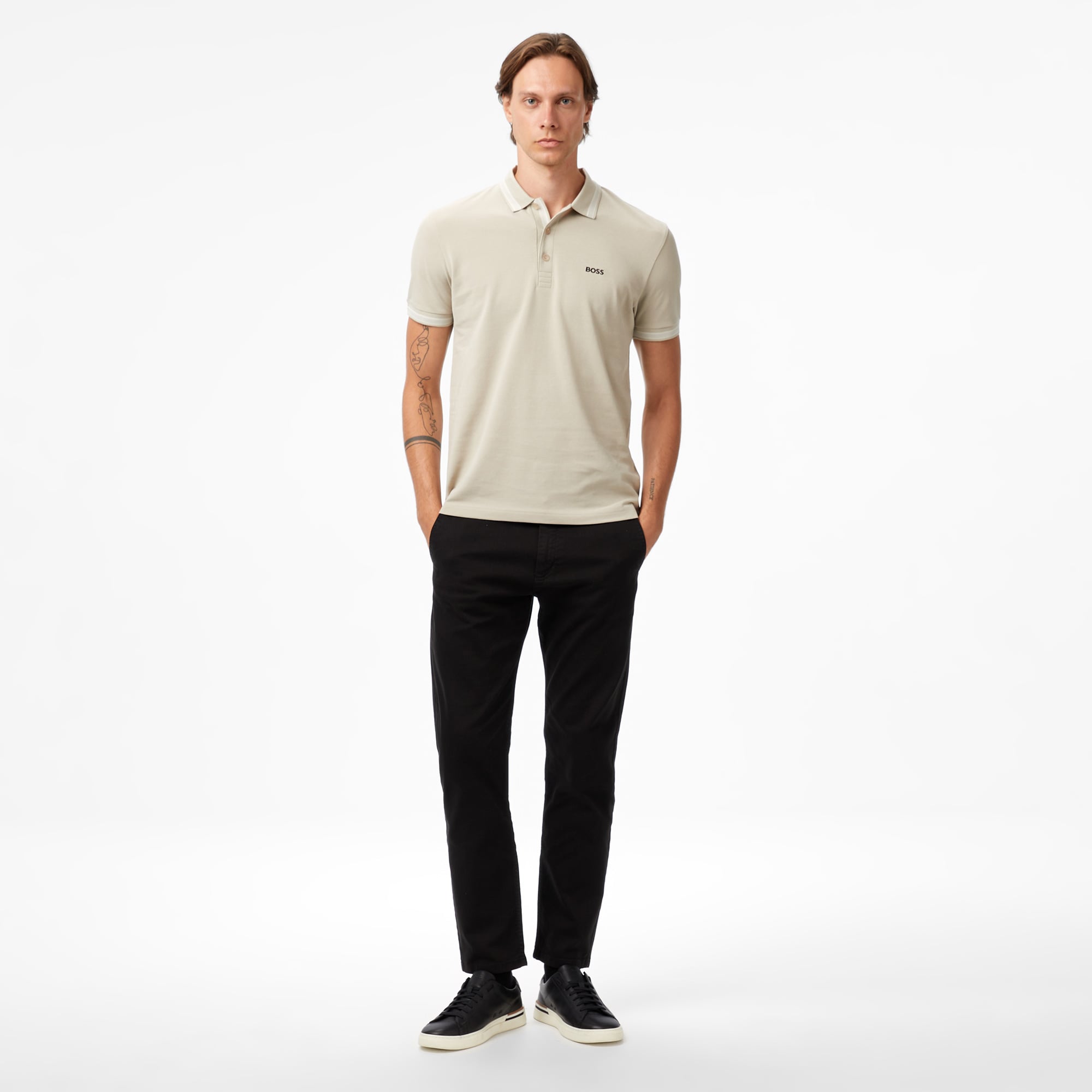 Boss Paddy Erkek Açık Bej Polo