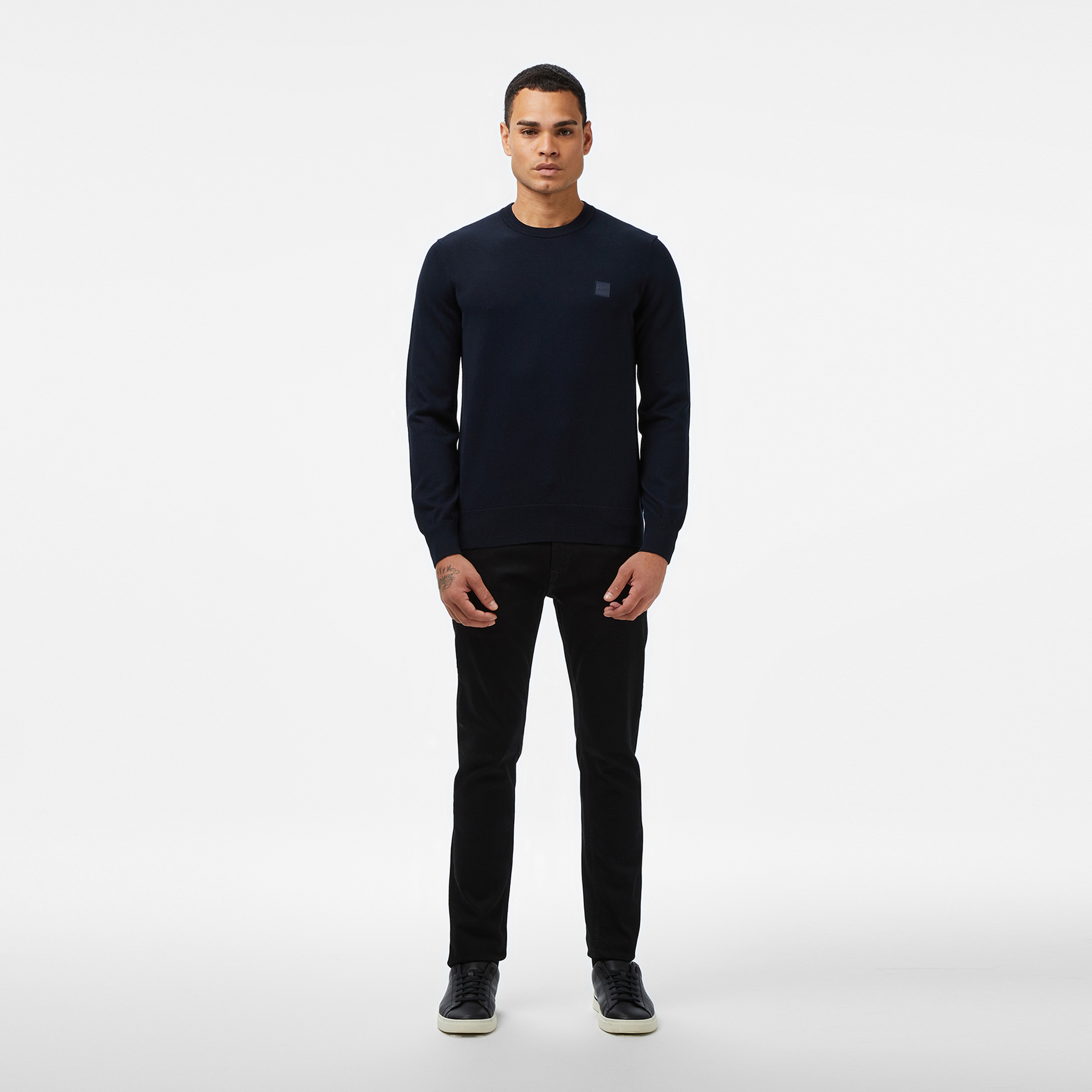 Boss Kanovano Erkek Koyu Mavi Triko