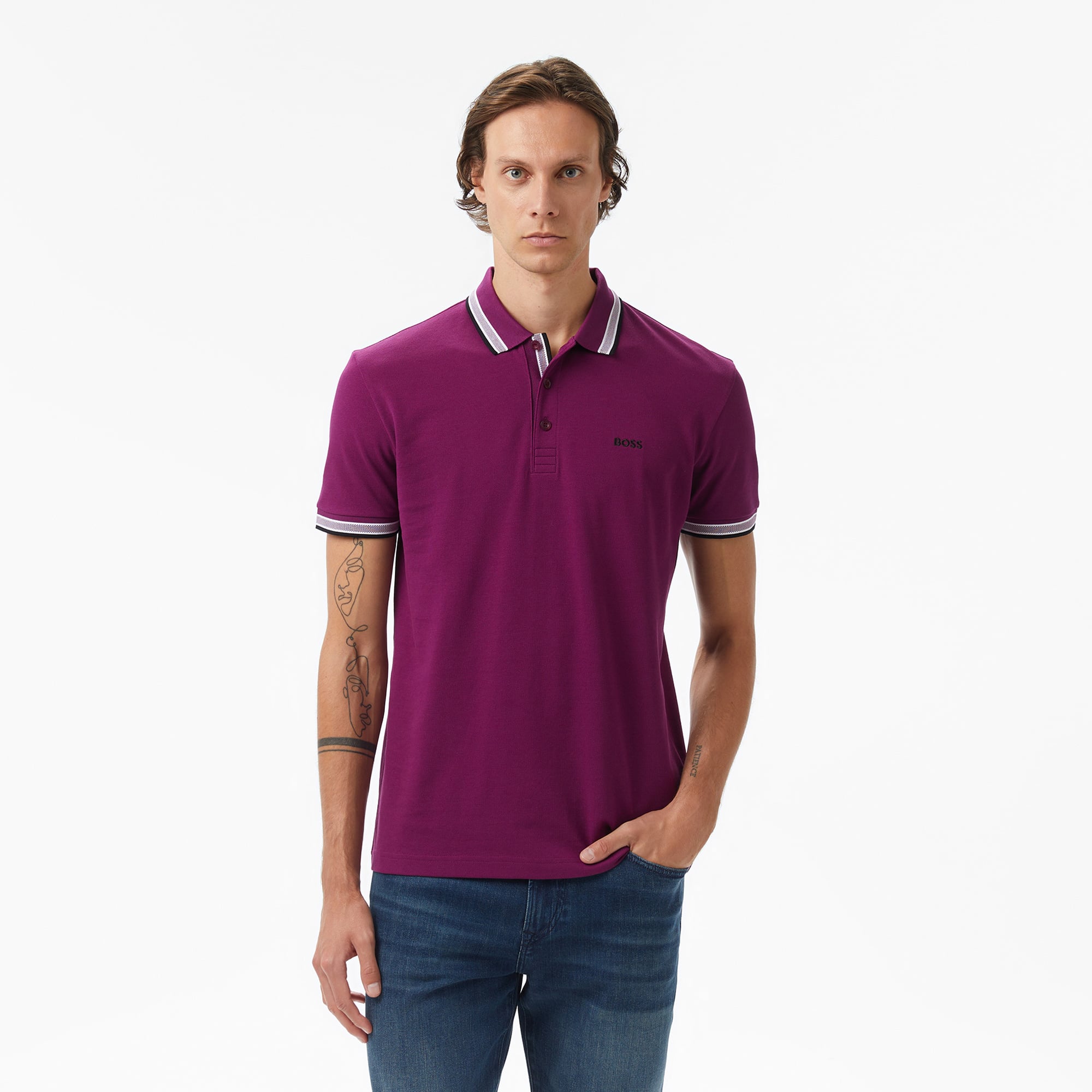 Boss Paddy Erkek Açık Pembe Polo