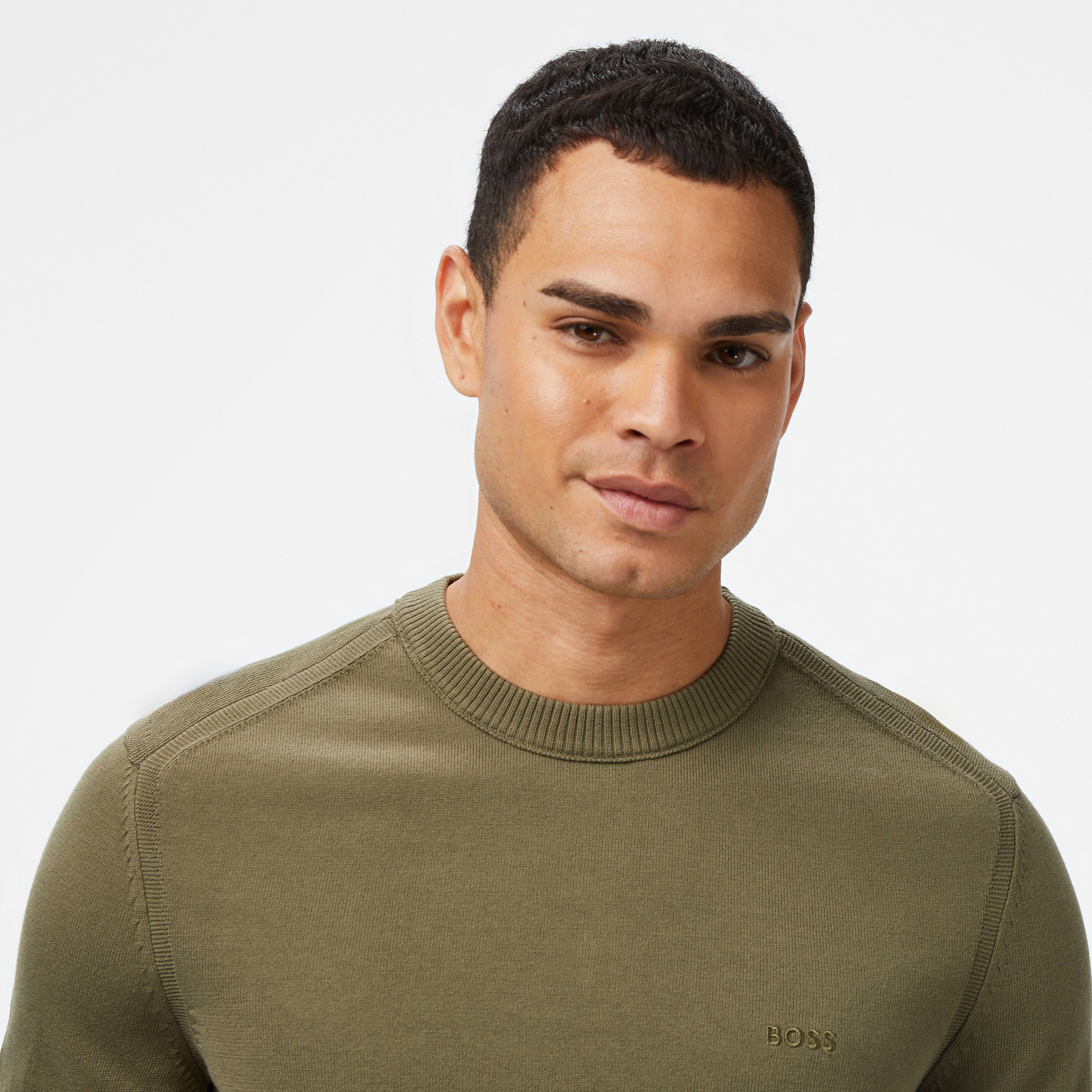 Boss Asac Erkek Açık Yeşil Triko