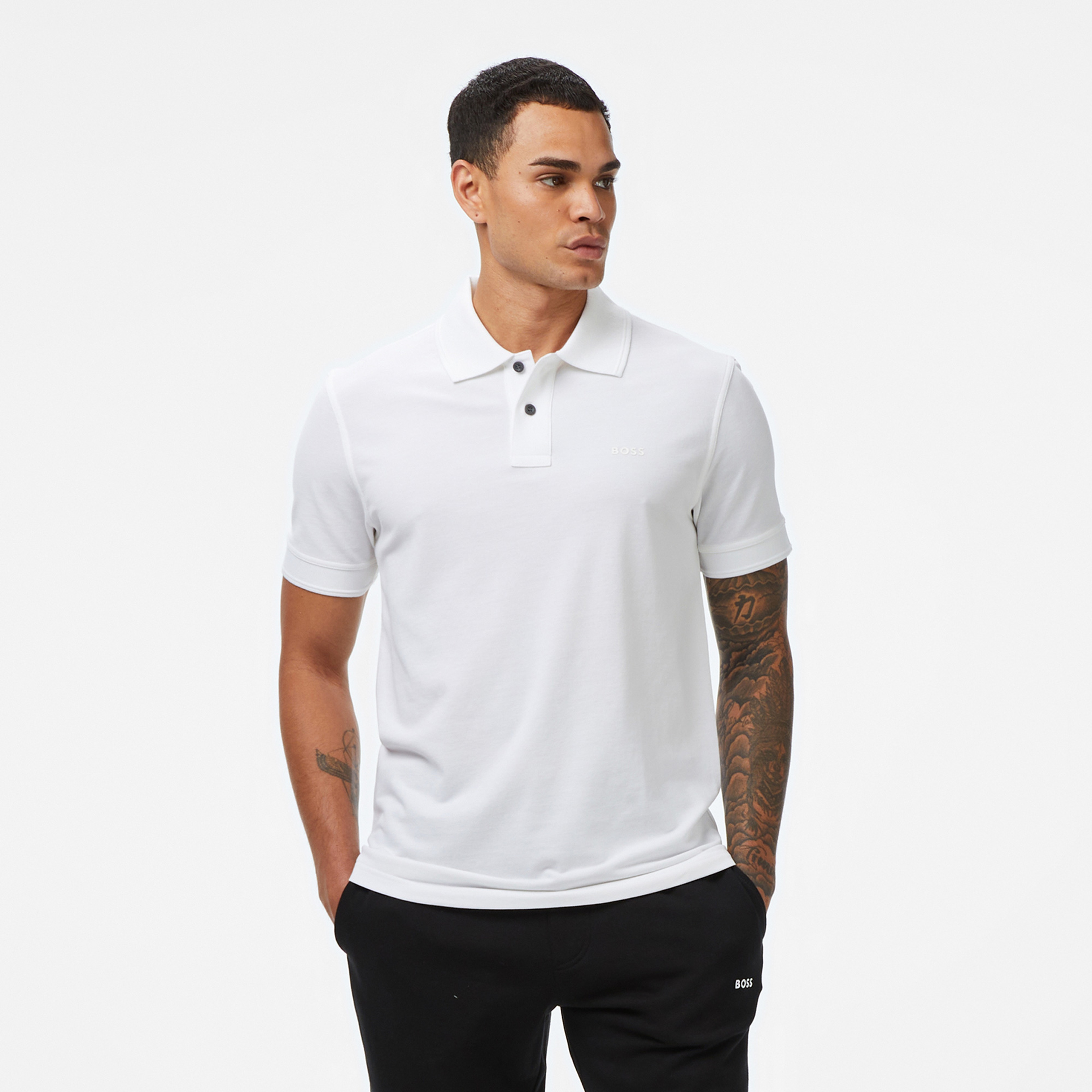 Boss Prime Erkek Beyaz Polo