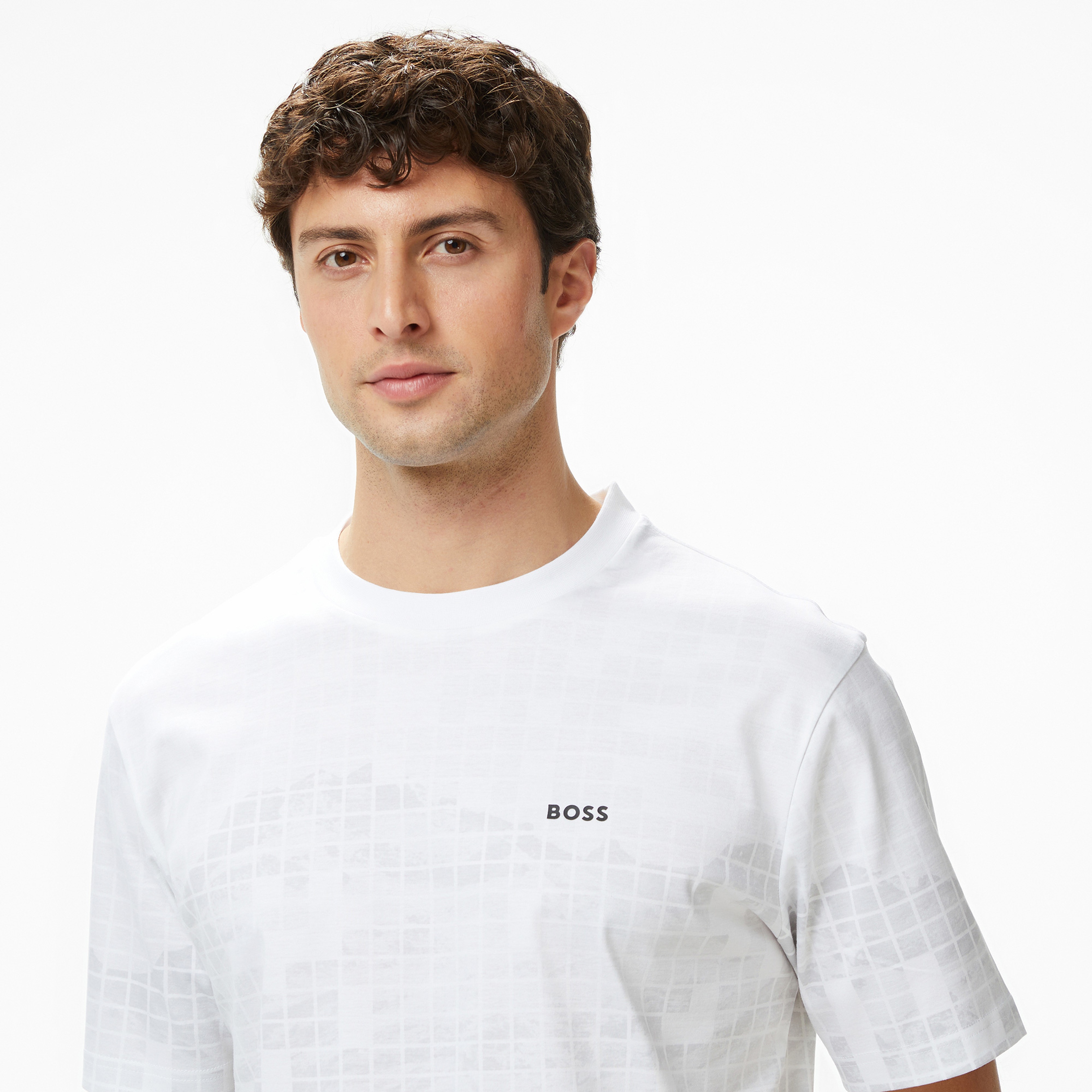 Boss Clash Erkek Beyaz T-Shirt