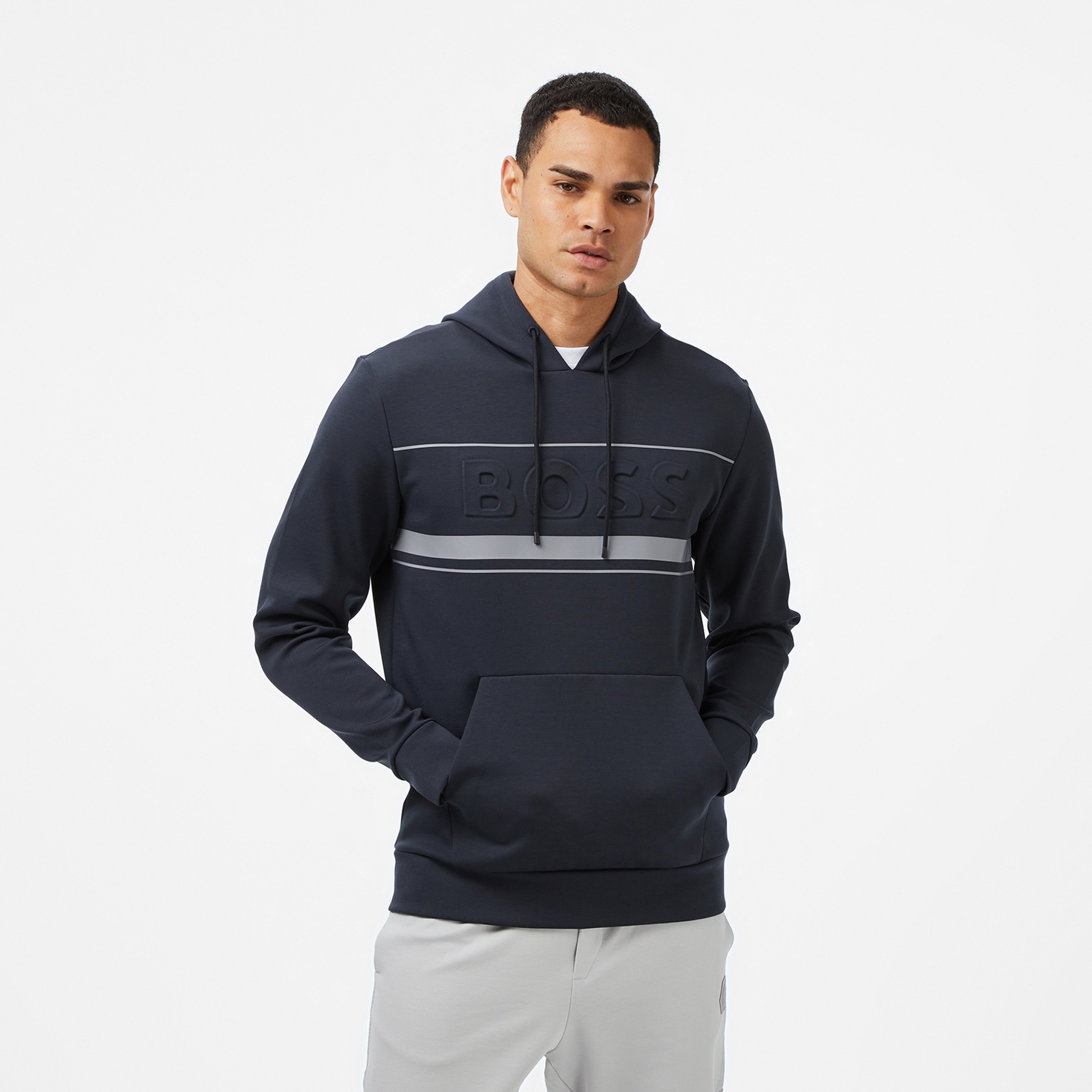 Boss Soody Erkek Koyu Mavi Sweatshirt