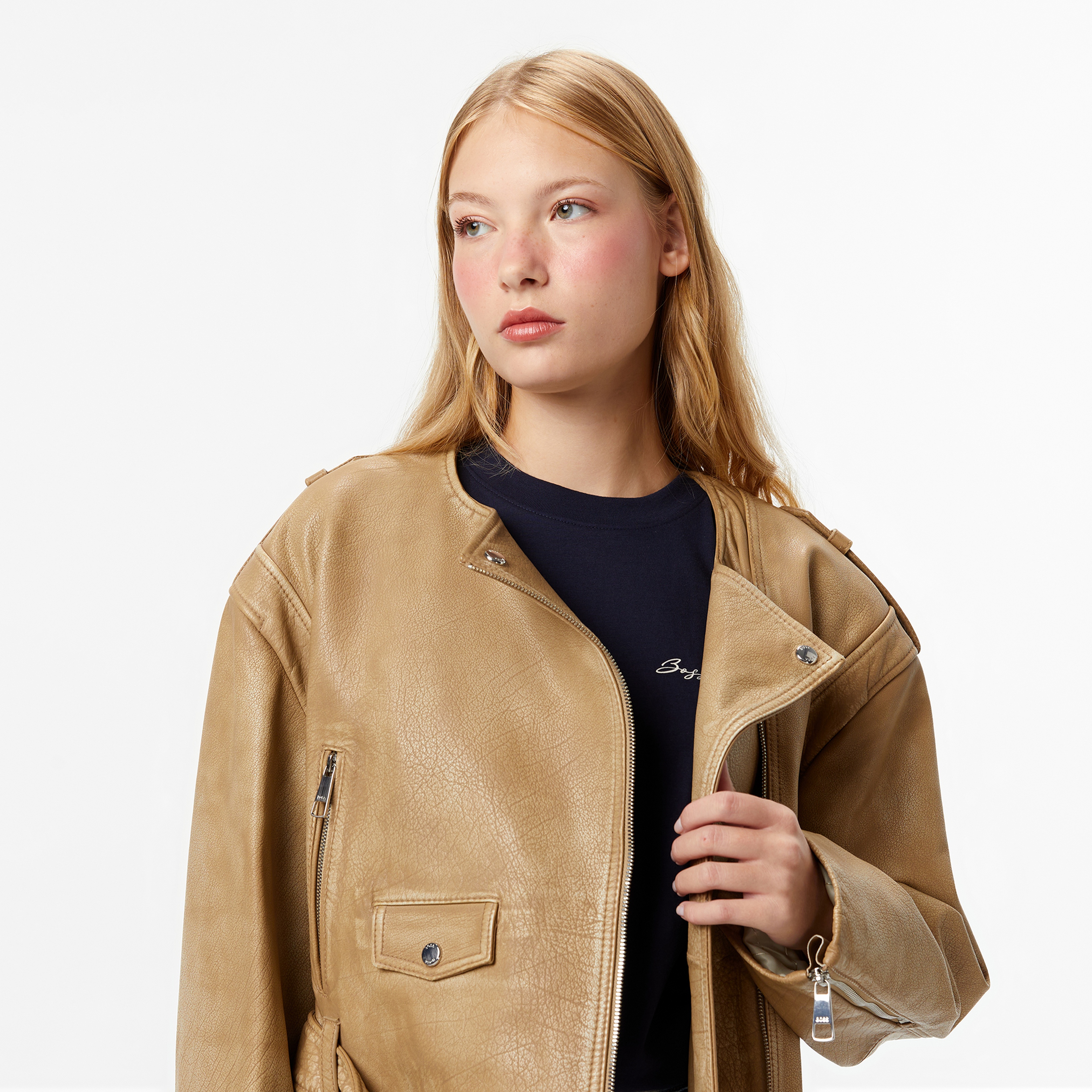 Boss Sadora Kadın Bakır Deri Ceket