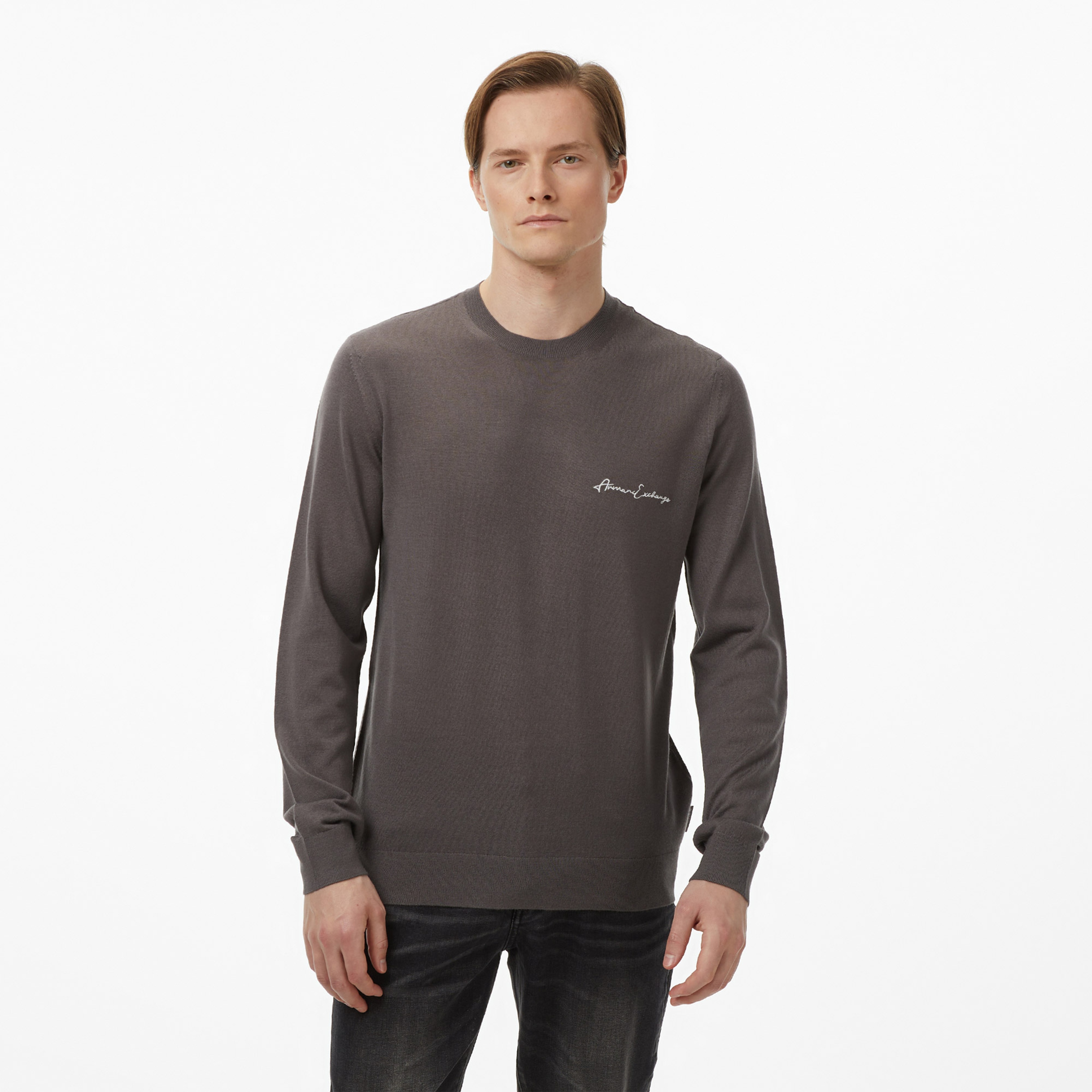 Armani Exchange Erkek Gri Sweatshirt