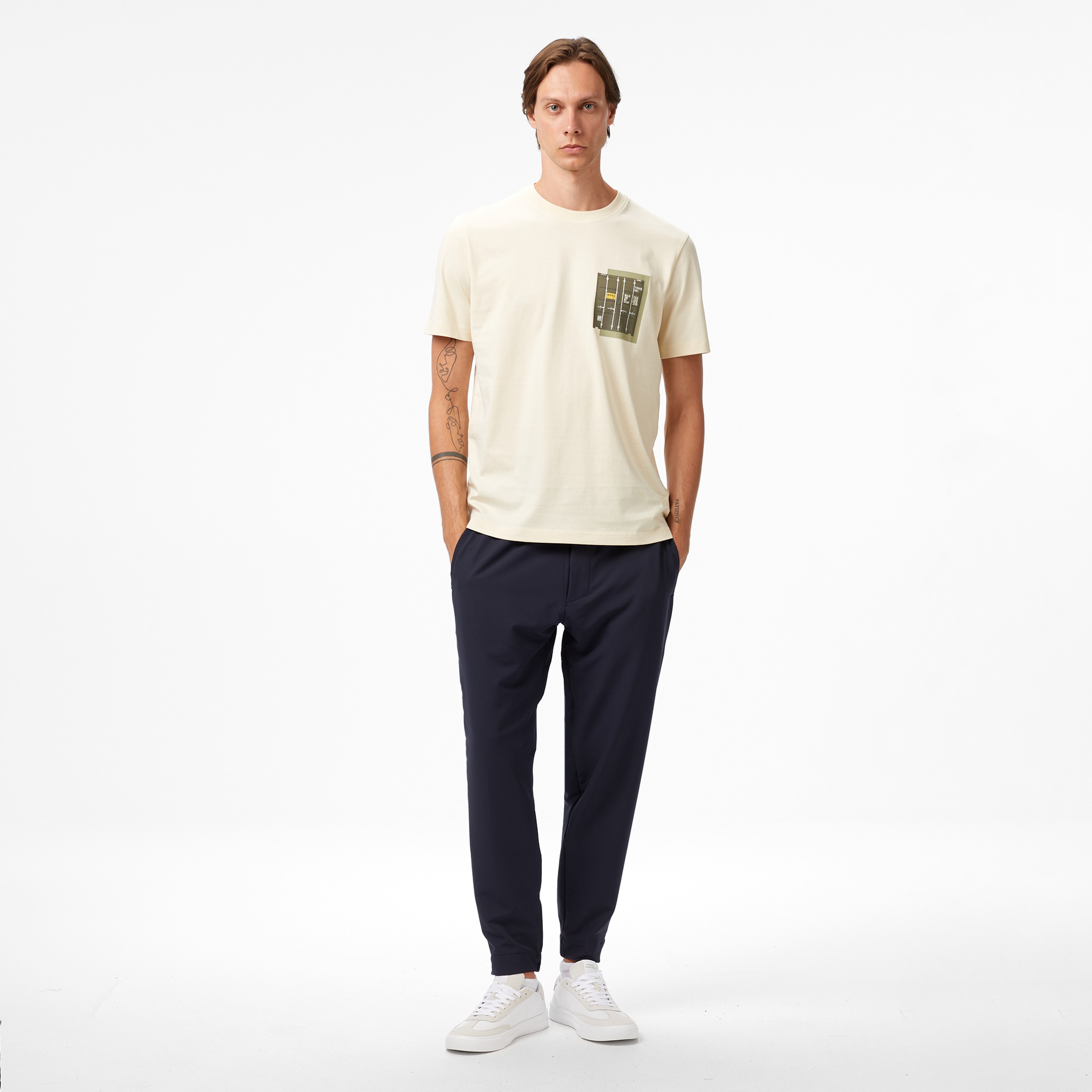 Boss Container Erkek Açık Sarı T-Shirt