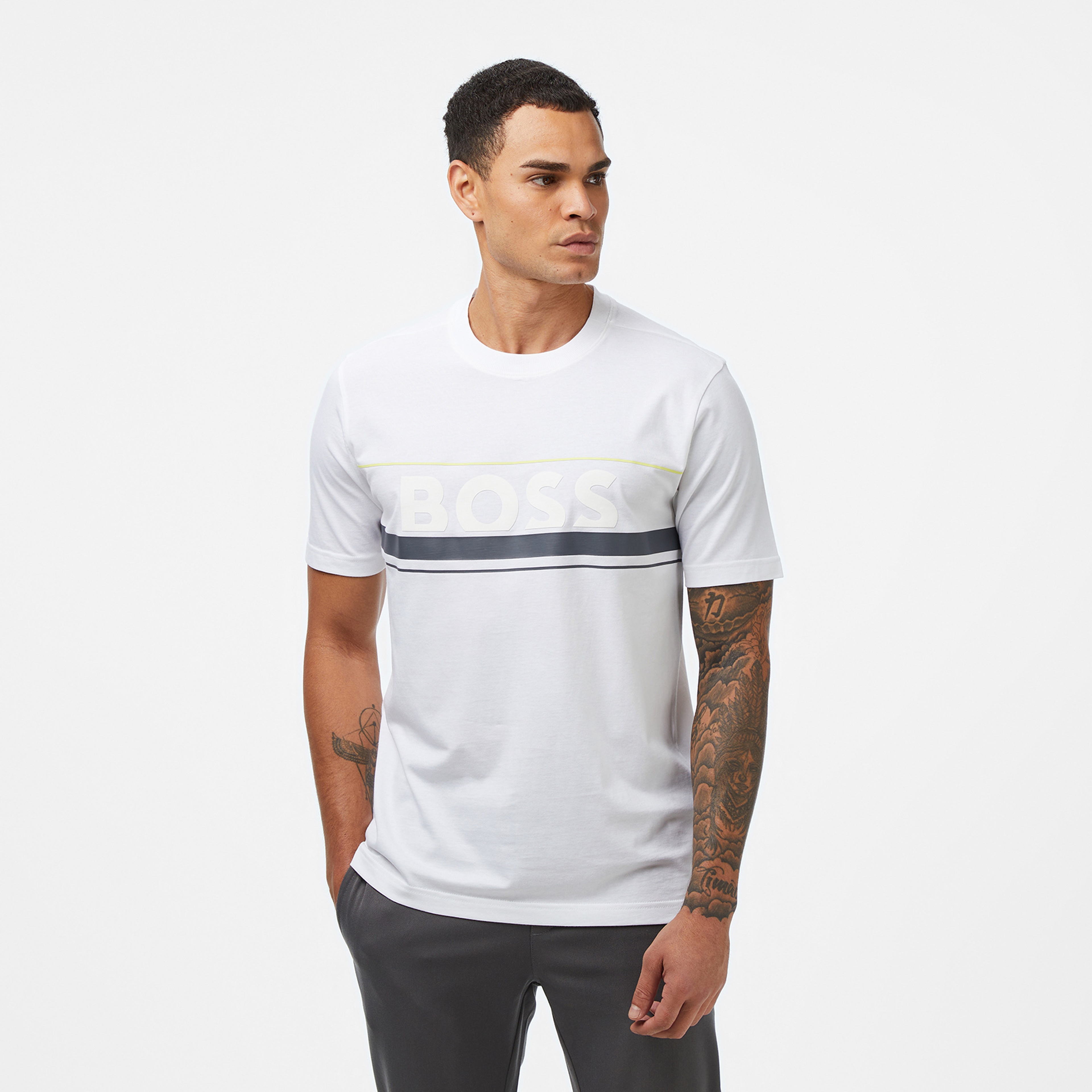 Boss Iconic Erkek Beyaz T-Shirt