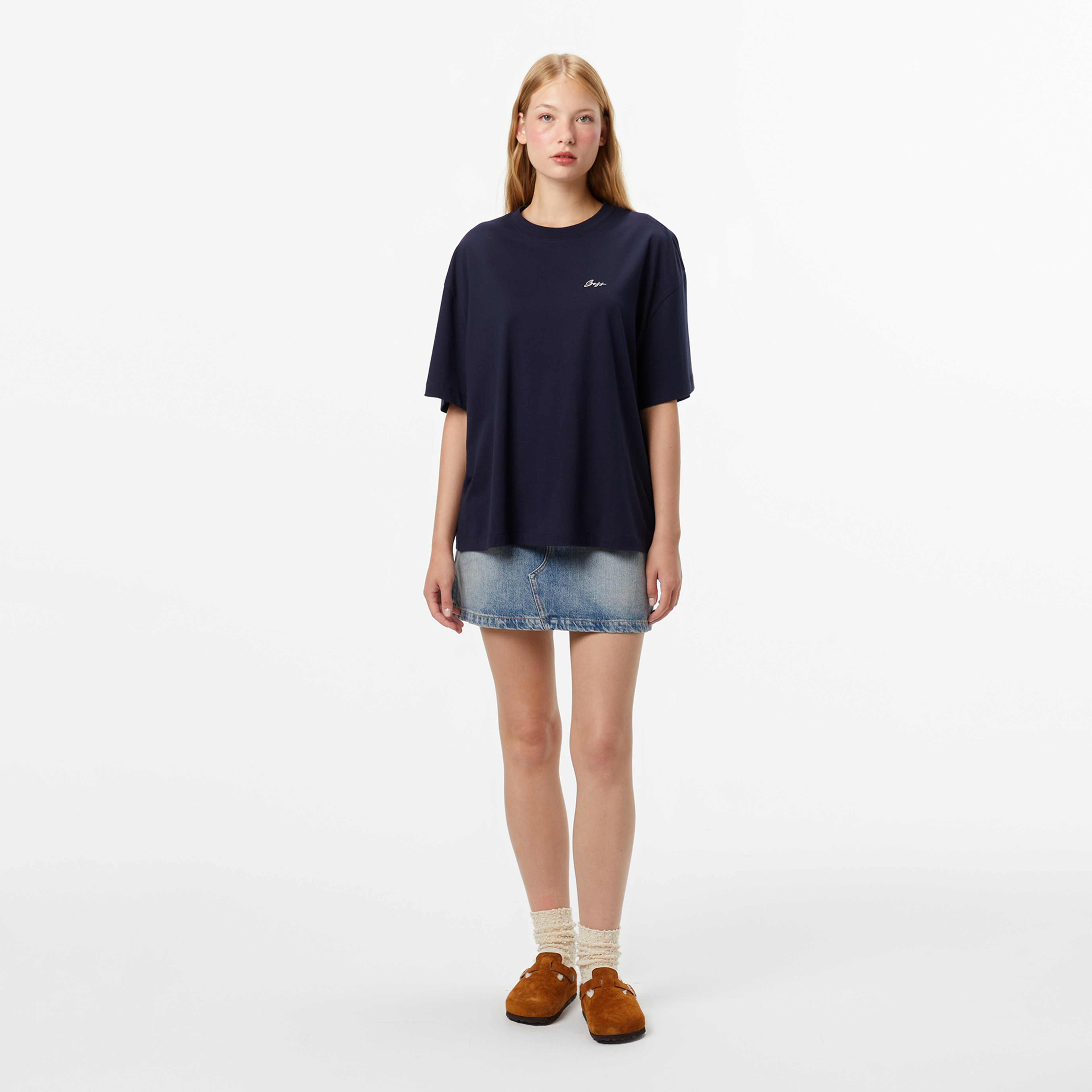 Boss Kadın Koyu Mavi T-Shirt