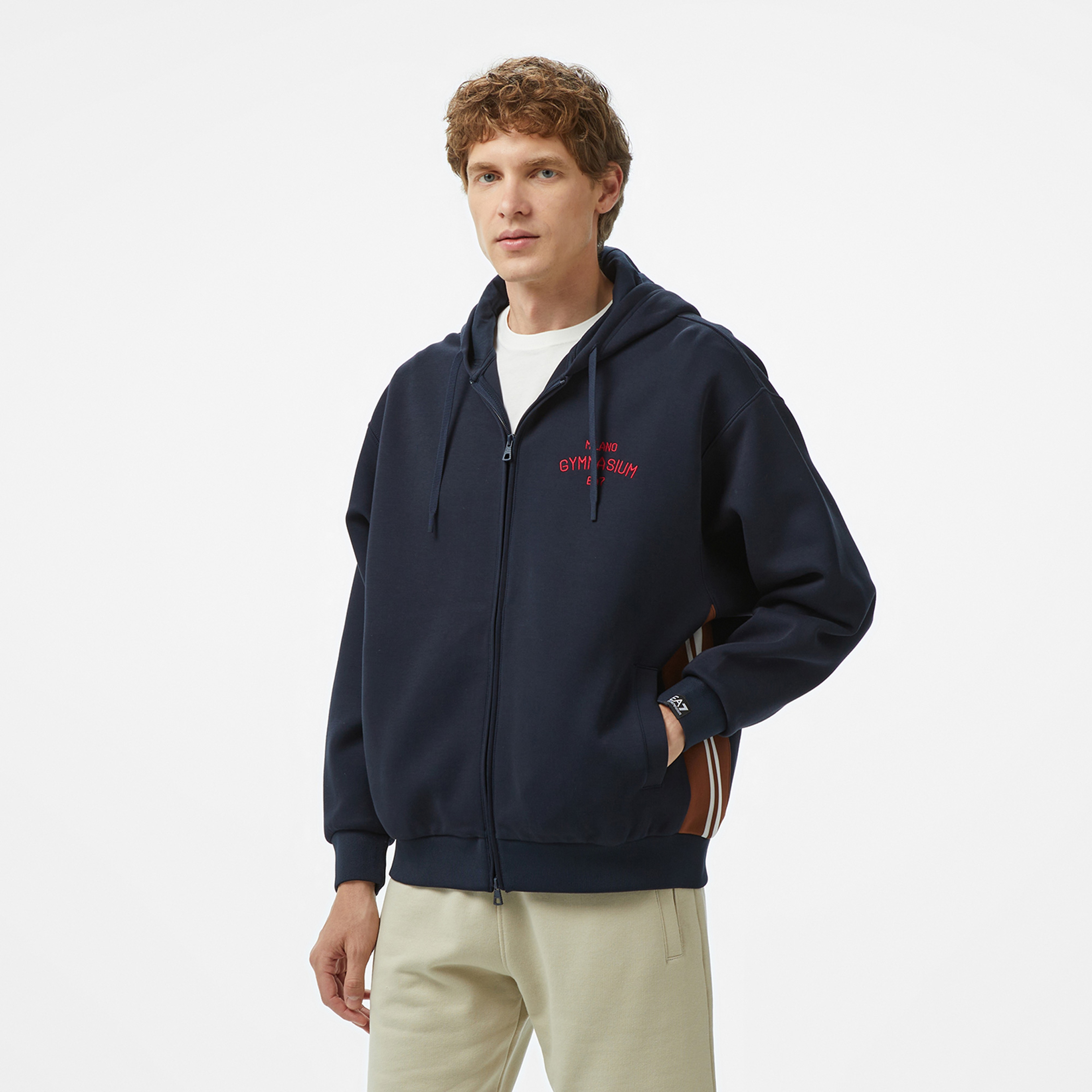 Ea7 Erkek Mavi Sweatshirt