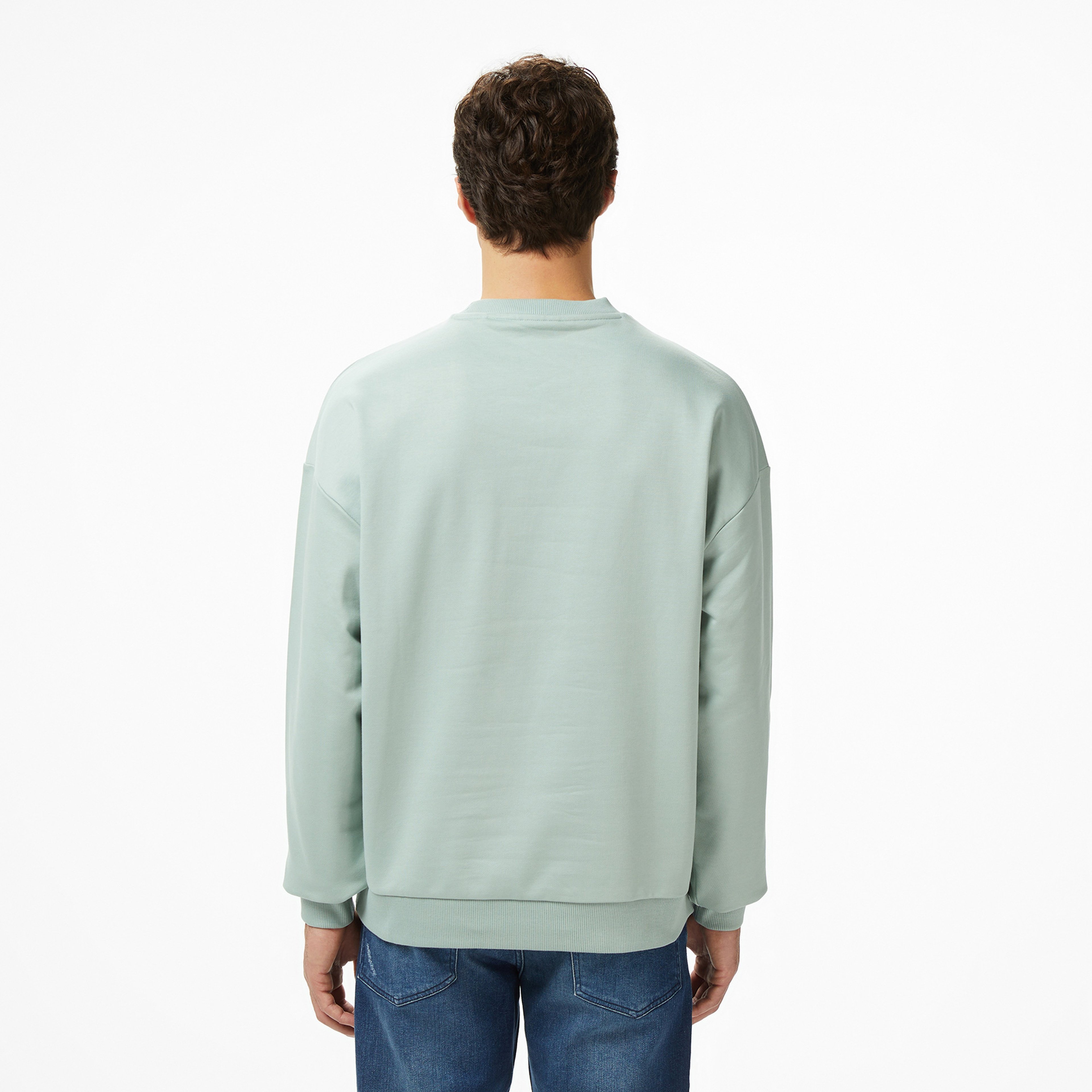 Hugo Dinex Erkek Yeşil Sweatshirt