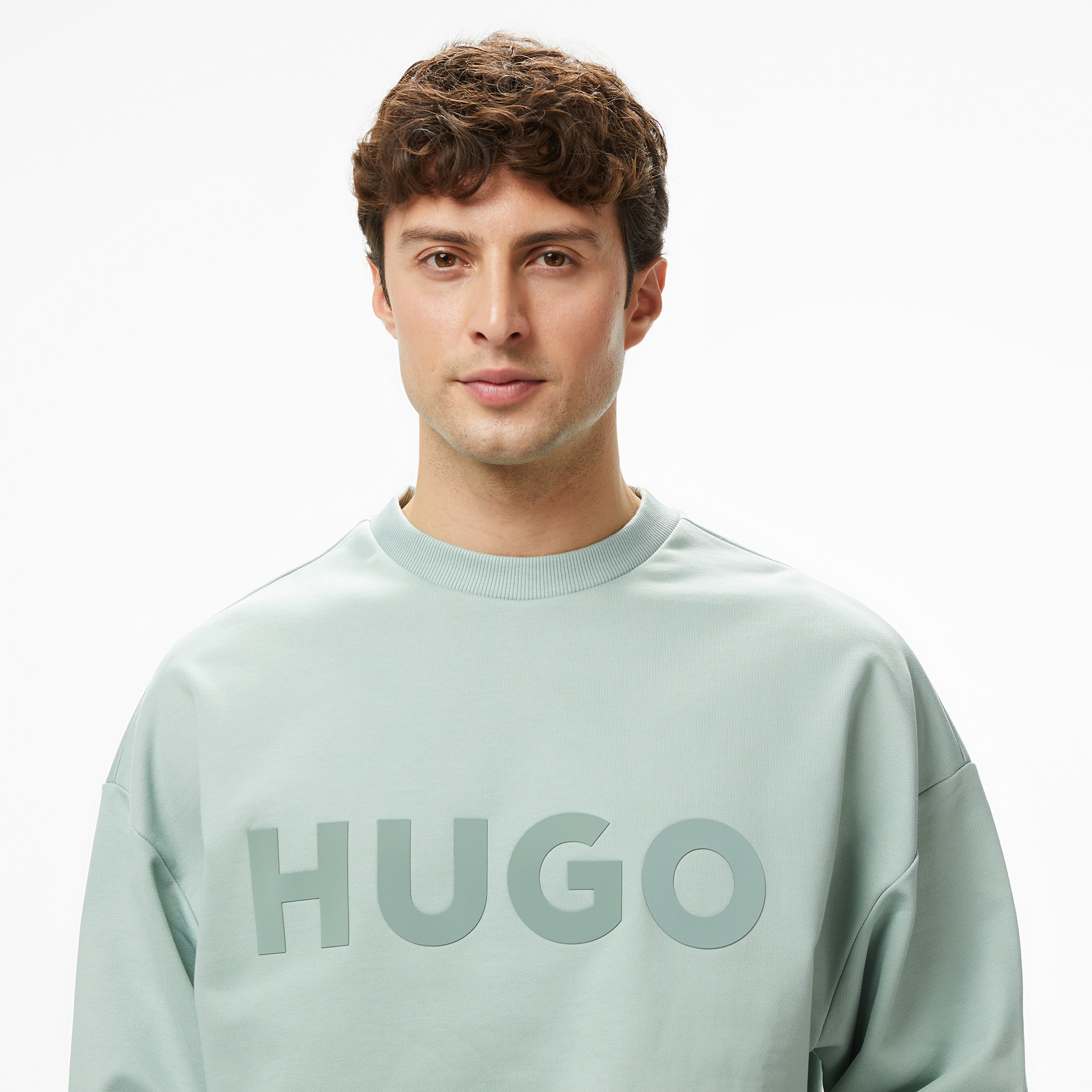Hugo Dinex Erkek Yeşil Sweatshirt