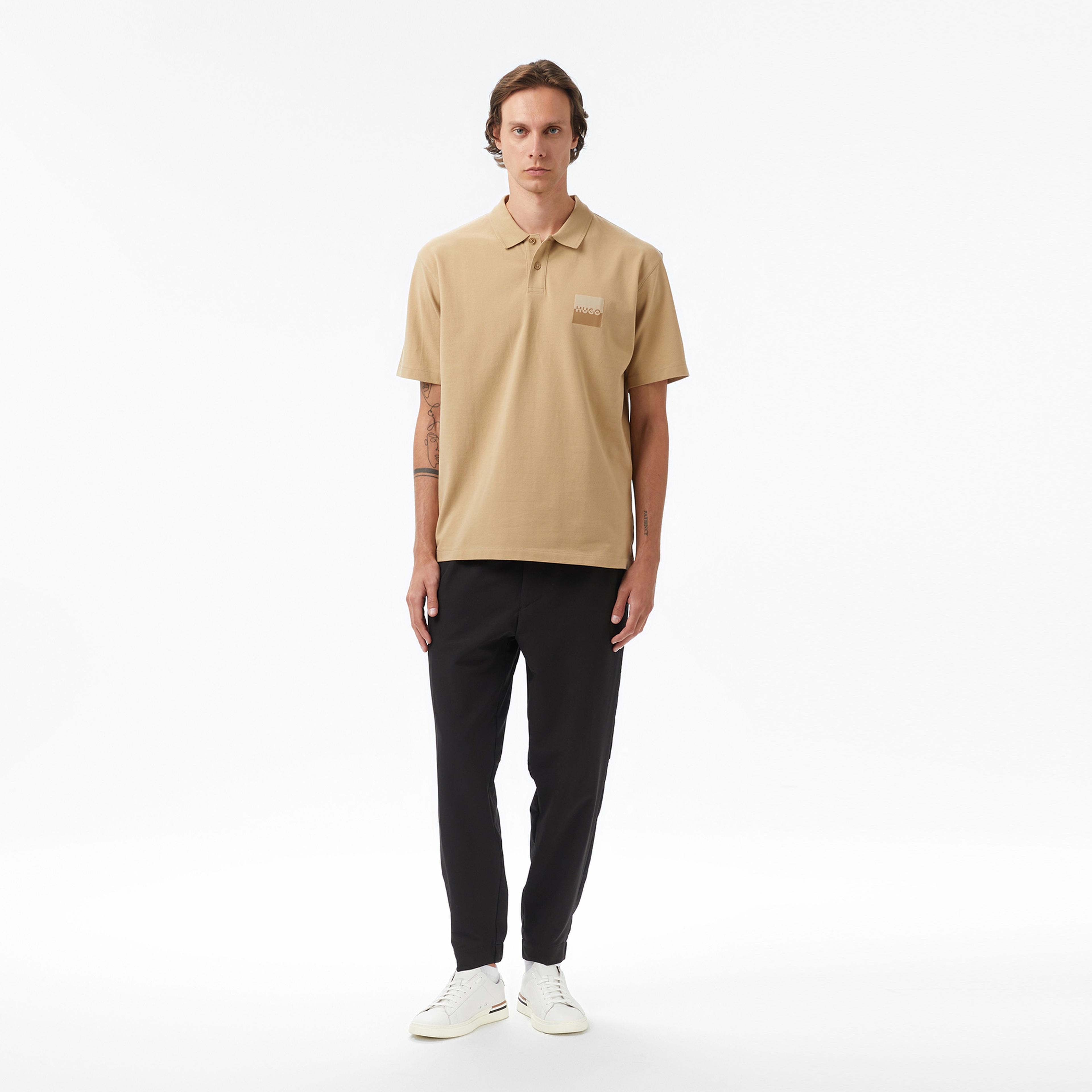 Hugo Dusplity Erkek Bej Polo