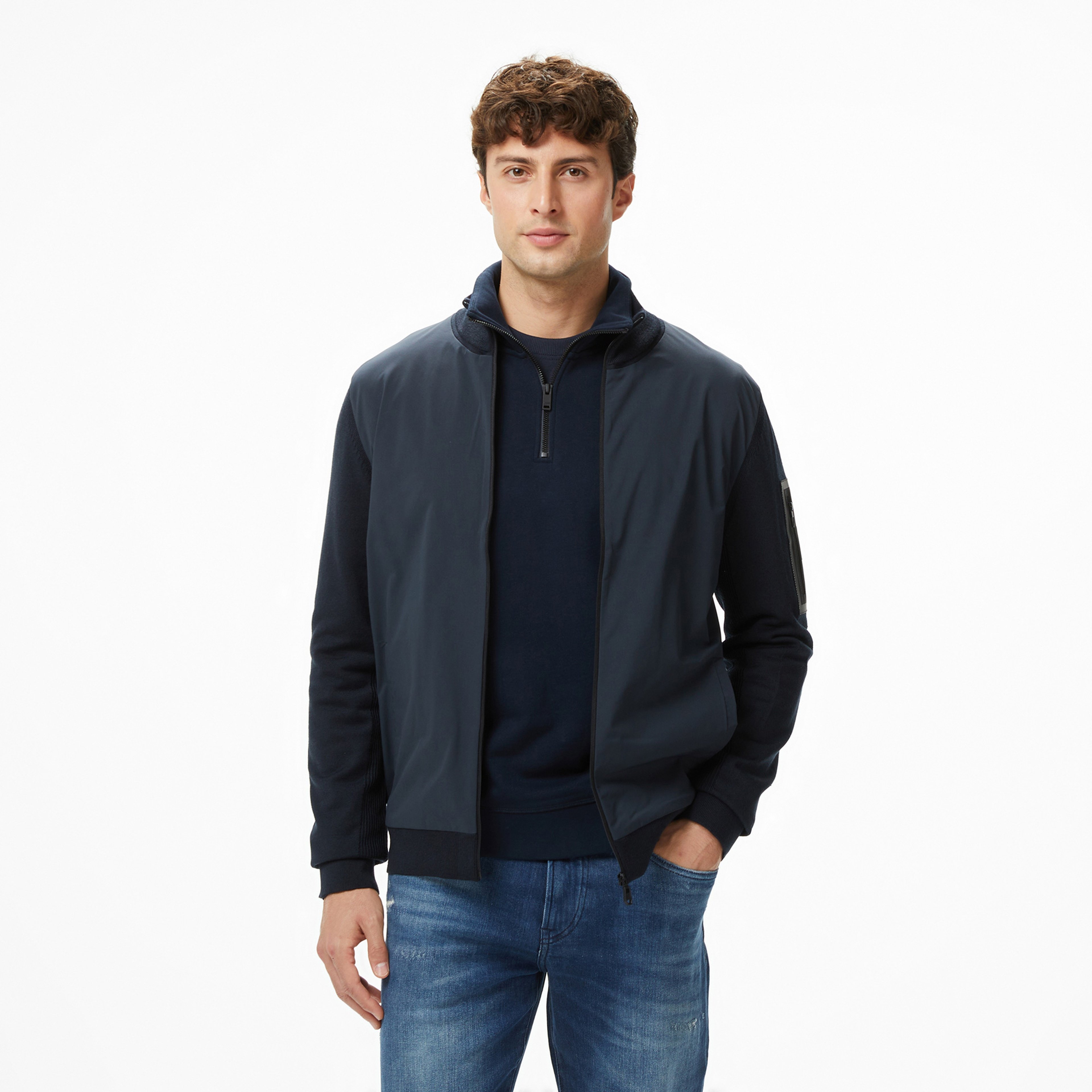 Boss Momentum-X Erkek Lacivert Triko