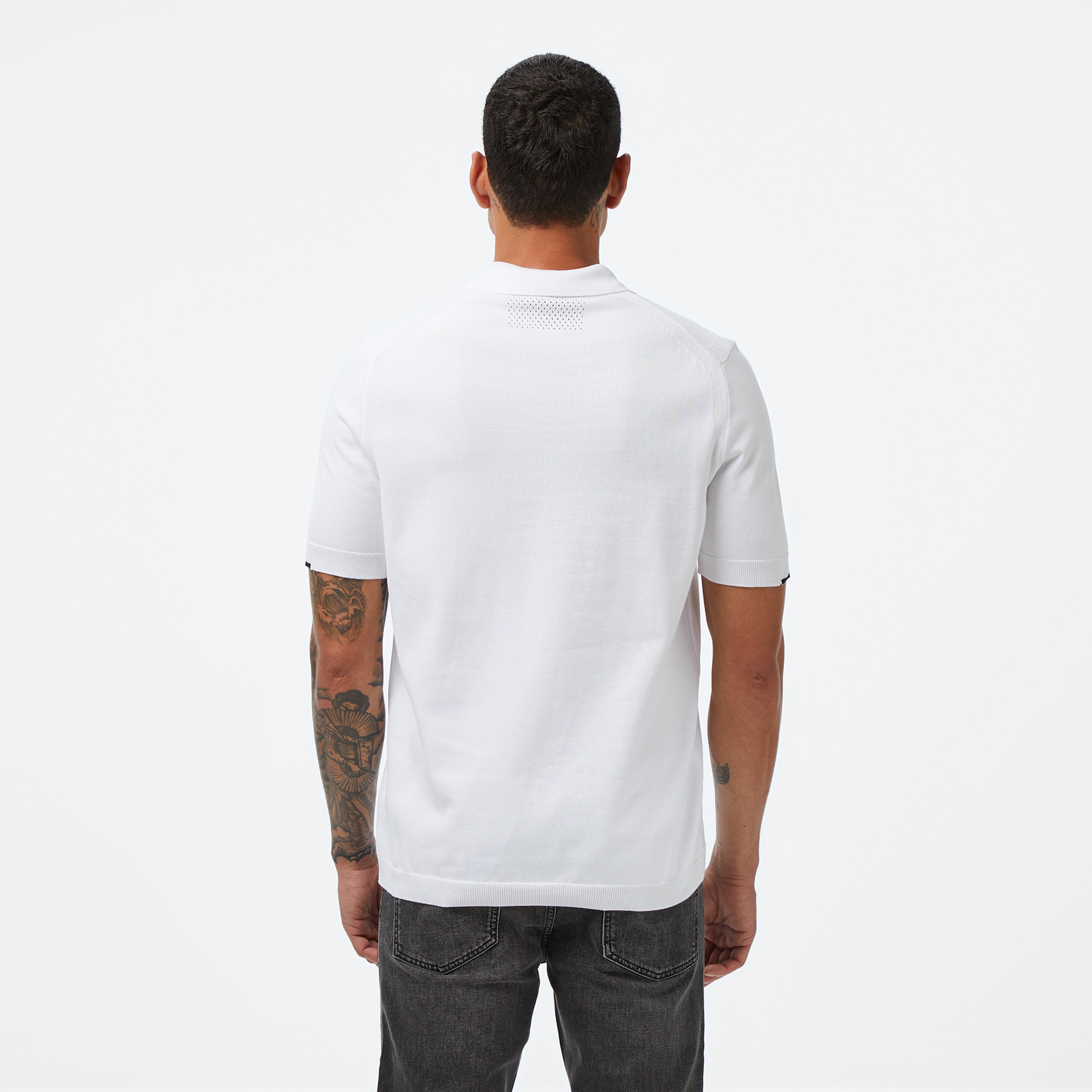 Boss Power X Erkek Beyaz Triko