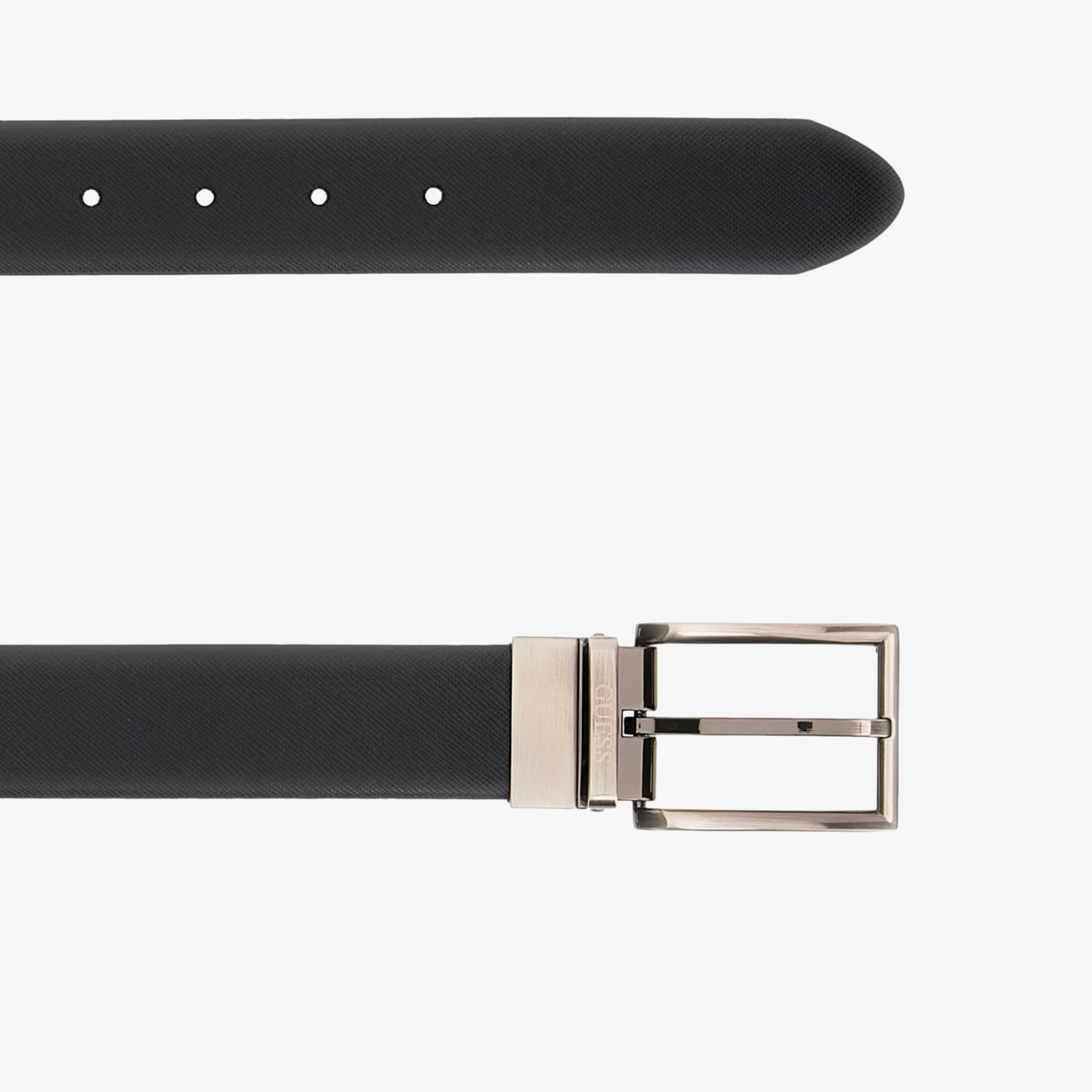 Guess Access Ayarlanabilir Çift Taraflı Deri Erkek Kahverengi Kemer