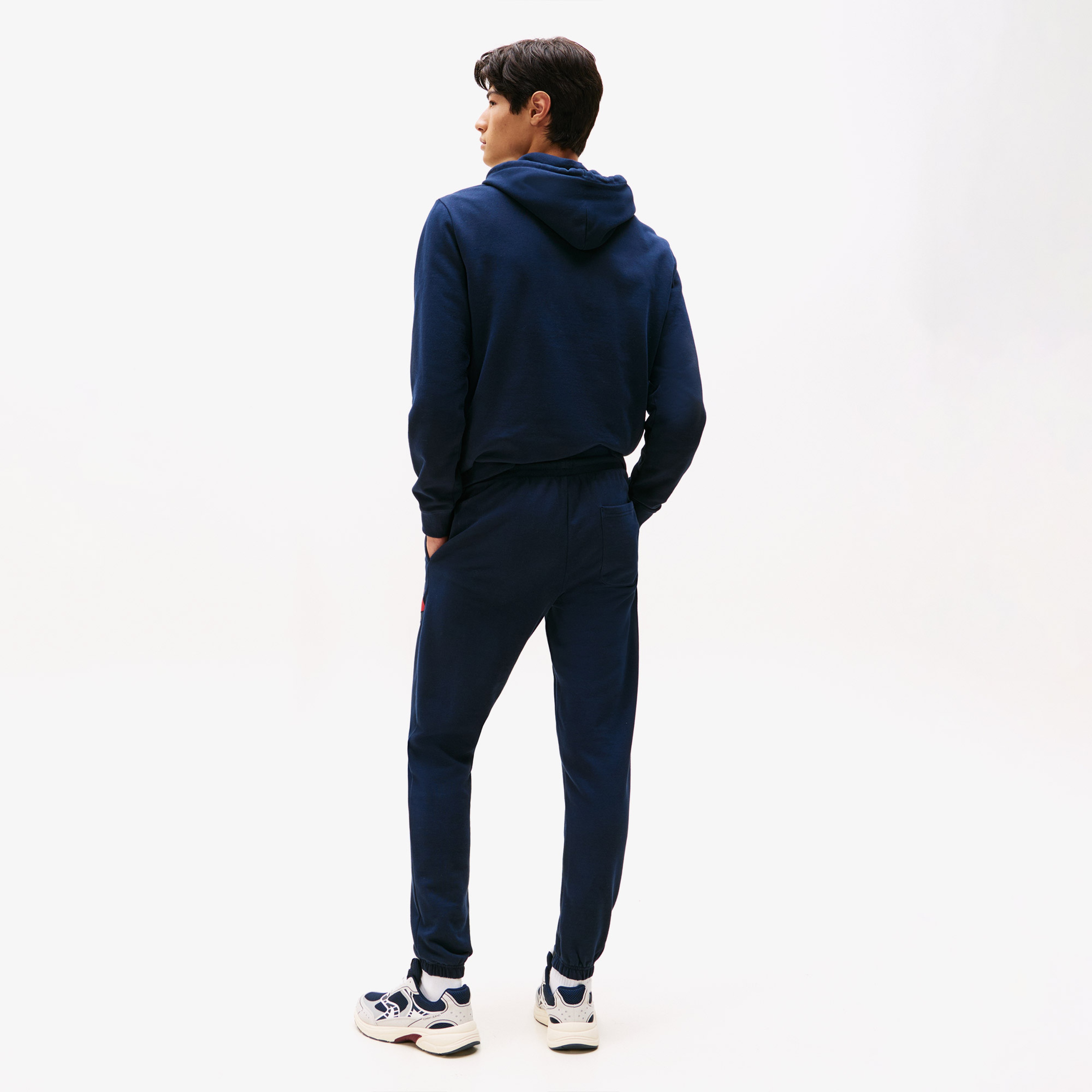 Tommy Jeans Slim Flag Erkek Mavi Eşofman Altı