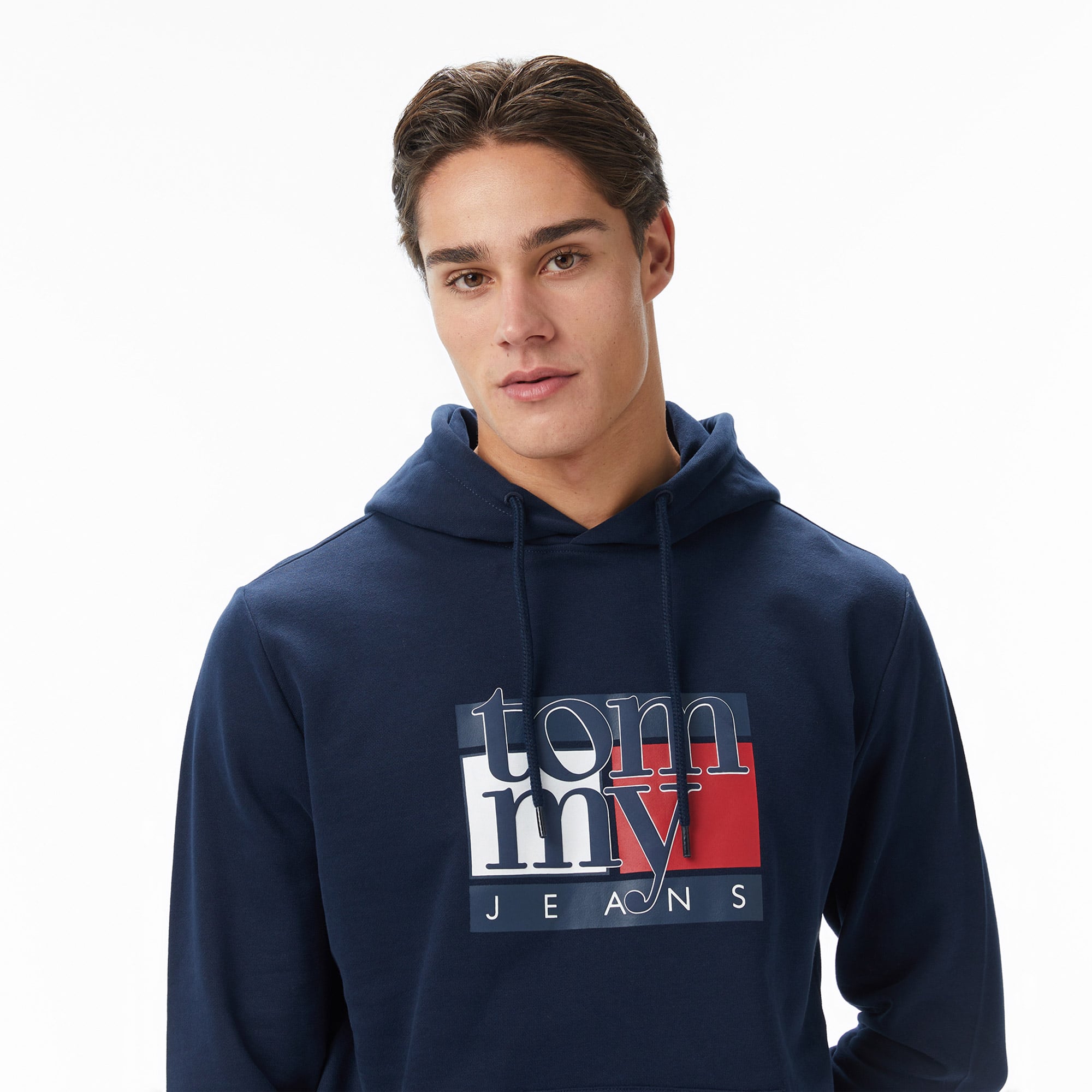 Tommy Hilfiger Dna Twist Flag Erkek Mavi Sweatshirt