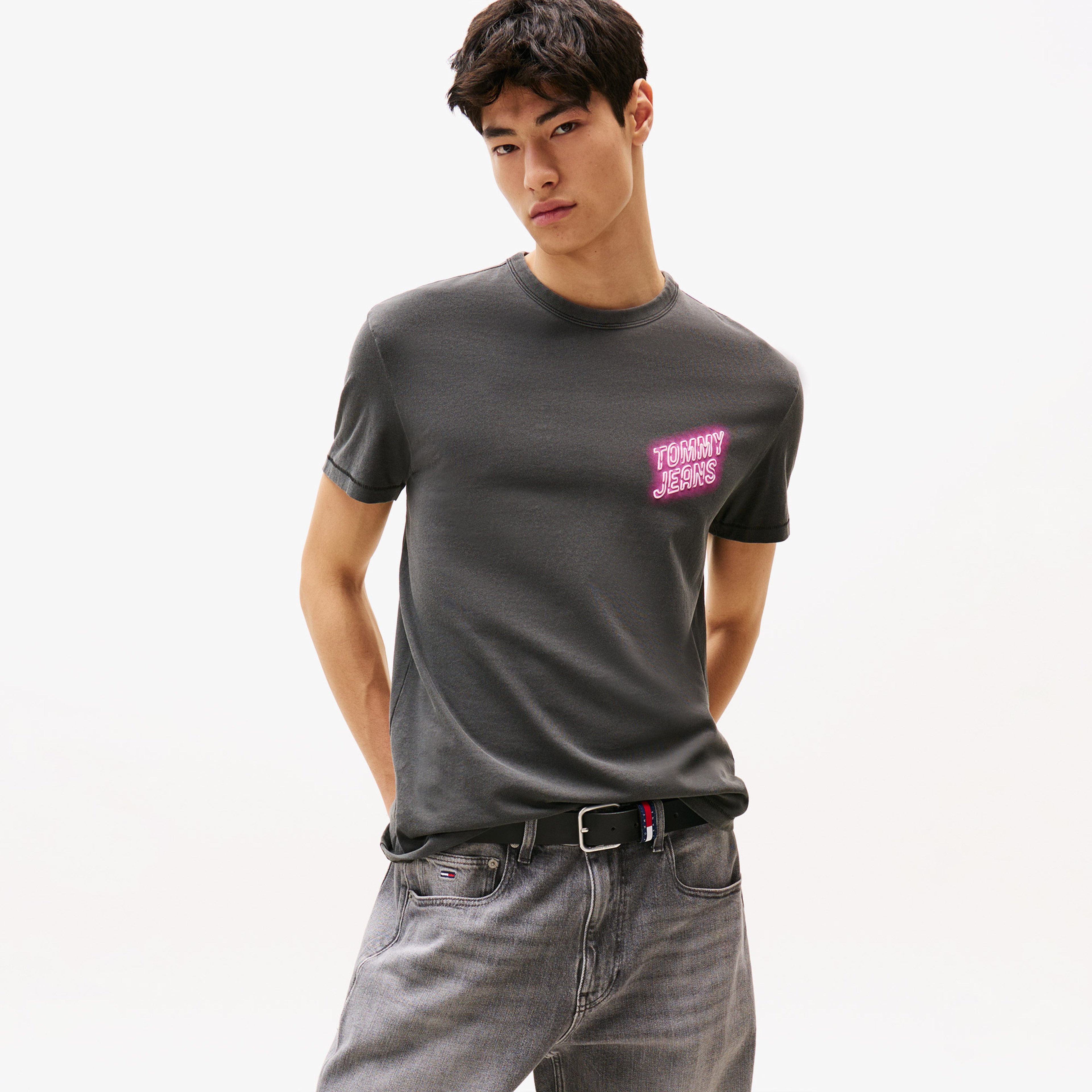 Tommy Jeans Regular Novelty Fair Erkek Siyah T-Shirt
