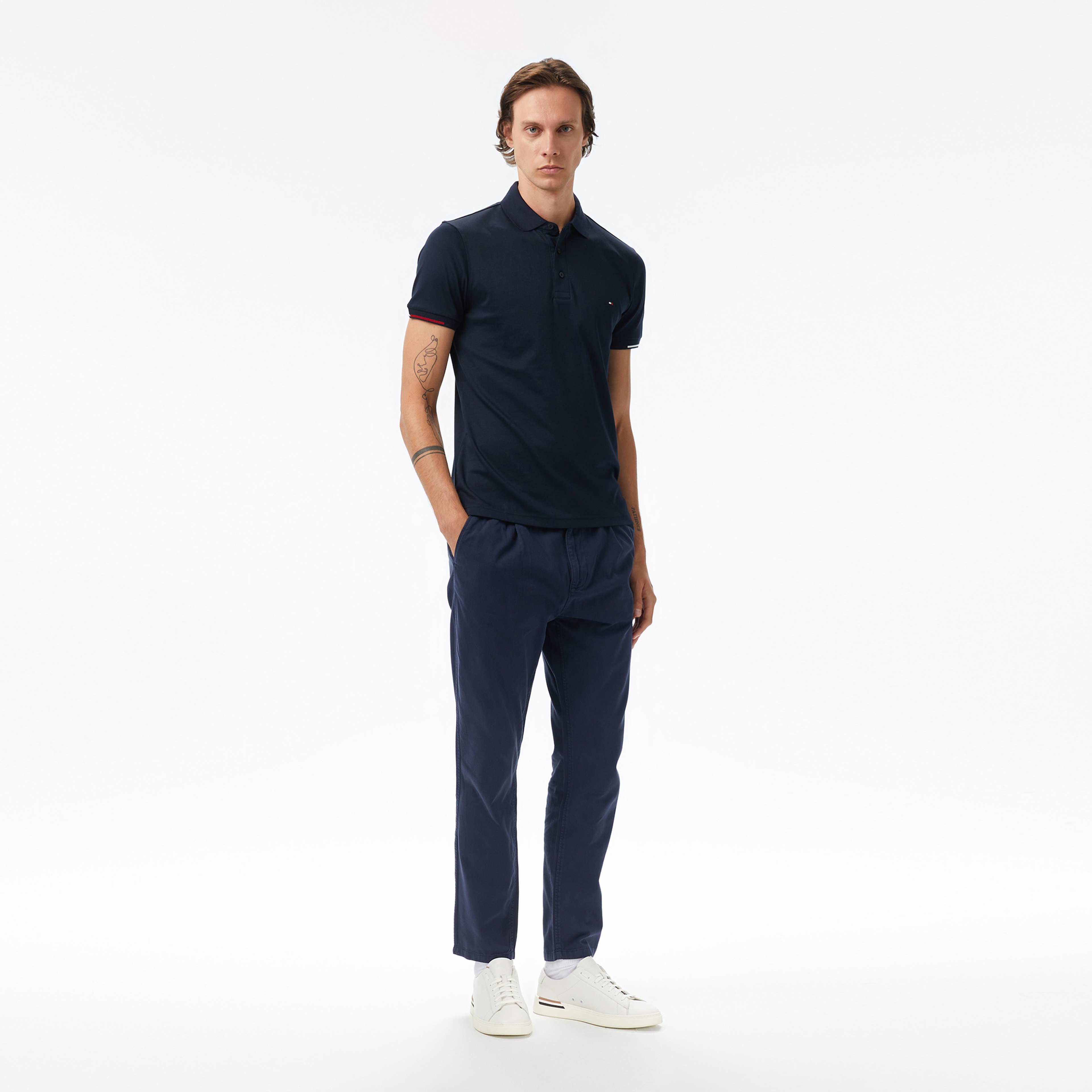 Tommy Hilfiger İsaac Light Cotton Erkek Mavi Pantolon