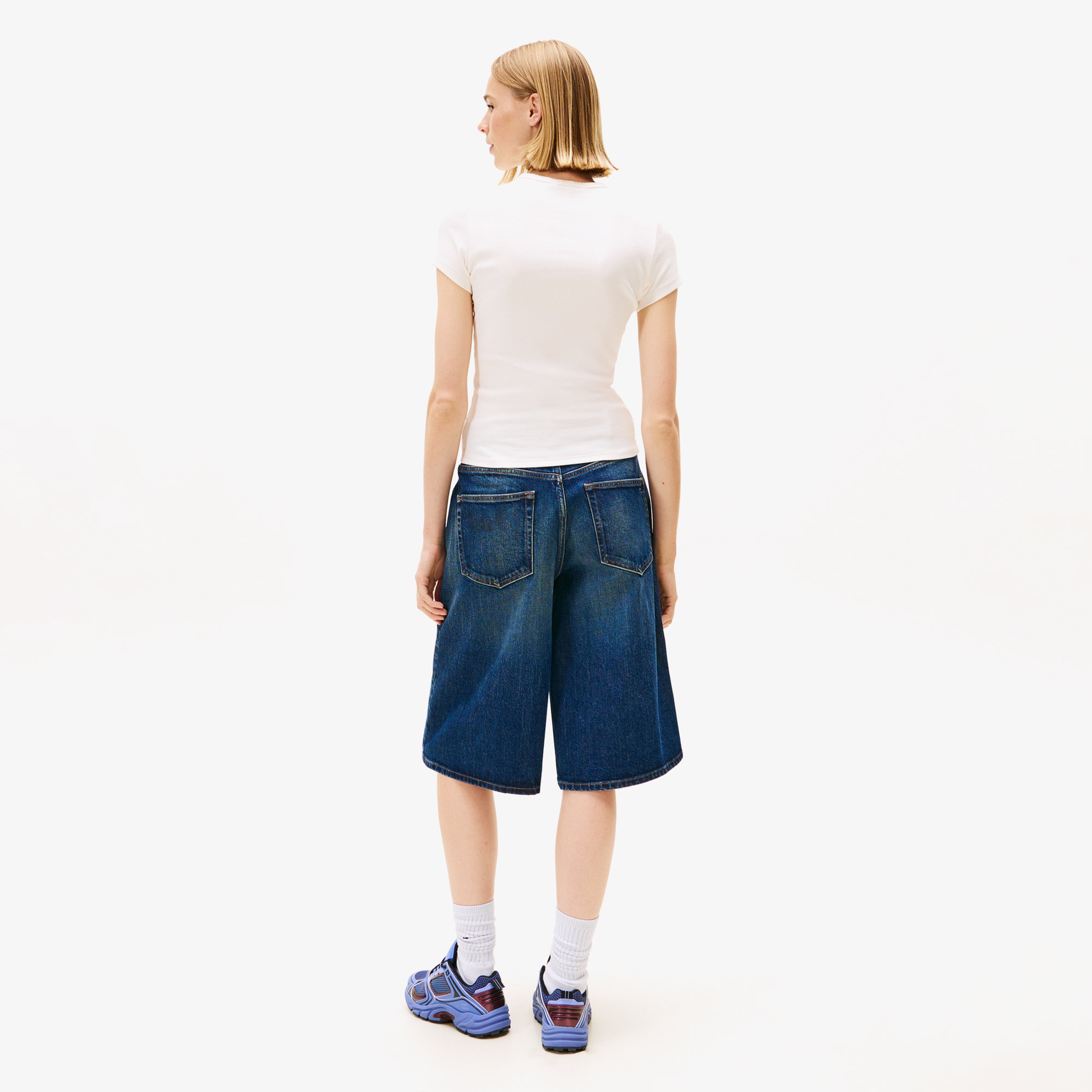 Tommy Jeans Slim Rose Kadın Beyaz T-Shirt