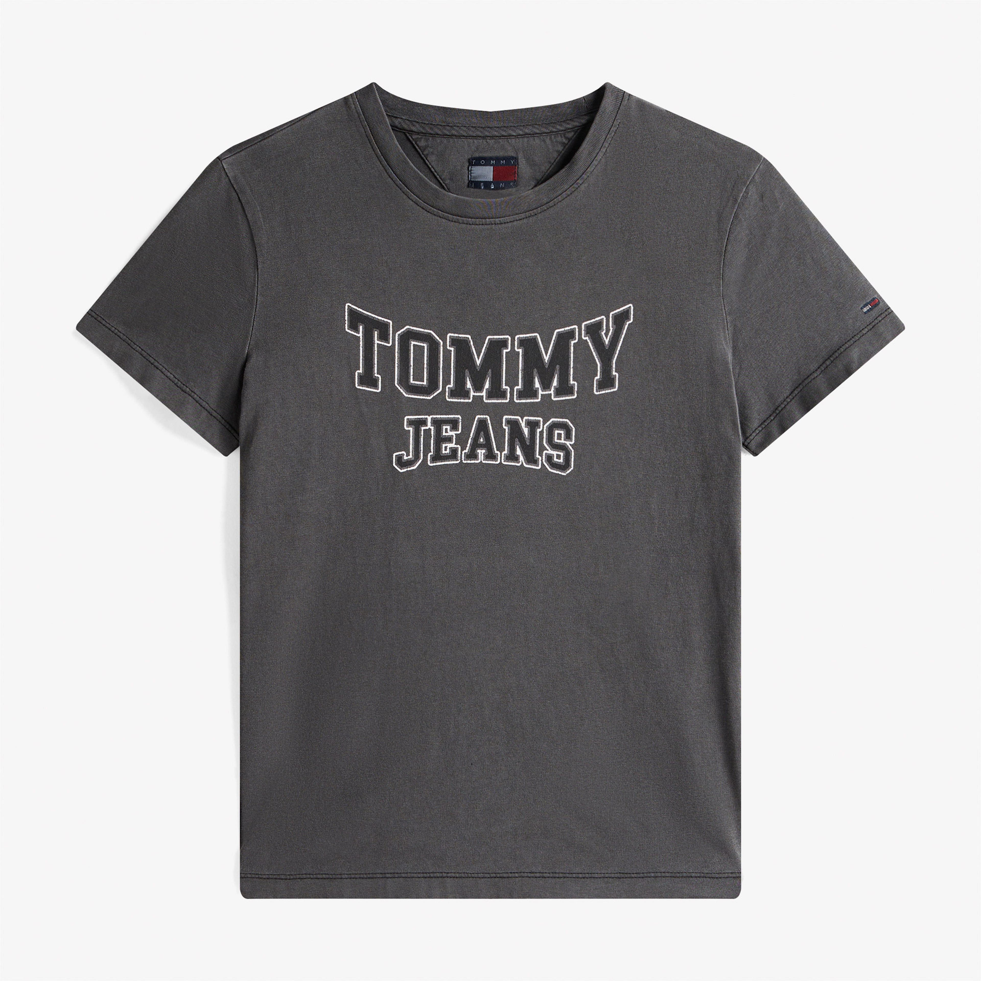 Tommy Jeans Regular Varsity Kadın Siyah T-Shirt