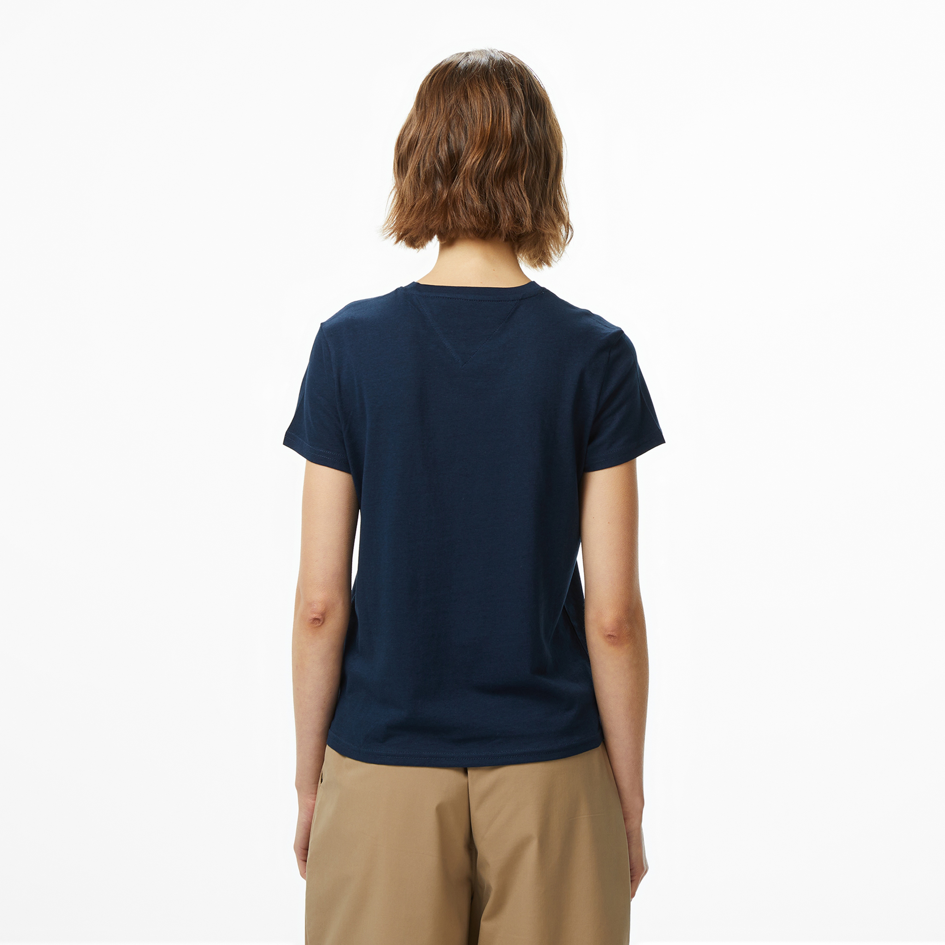 Tommy Jeans Regular Essential Logo Kadın Mavi T-Shirt