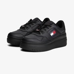 Tommy Jeans New Retro Basket Kadın Siyah Sneaker