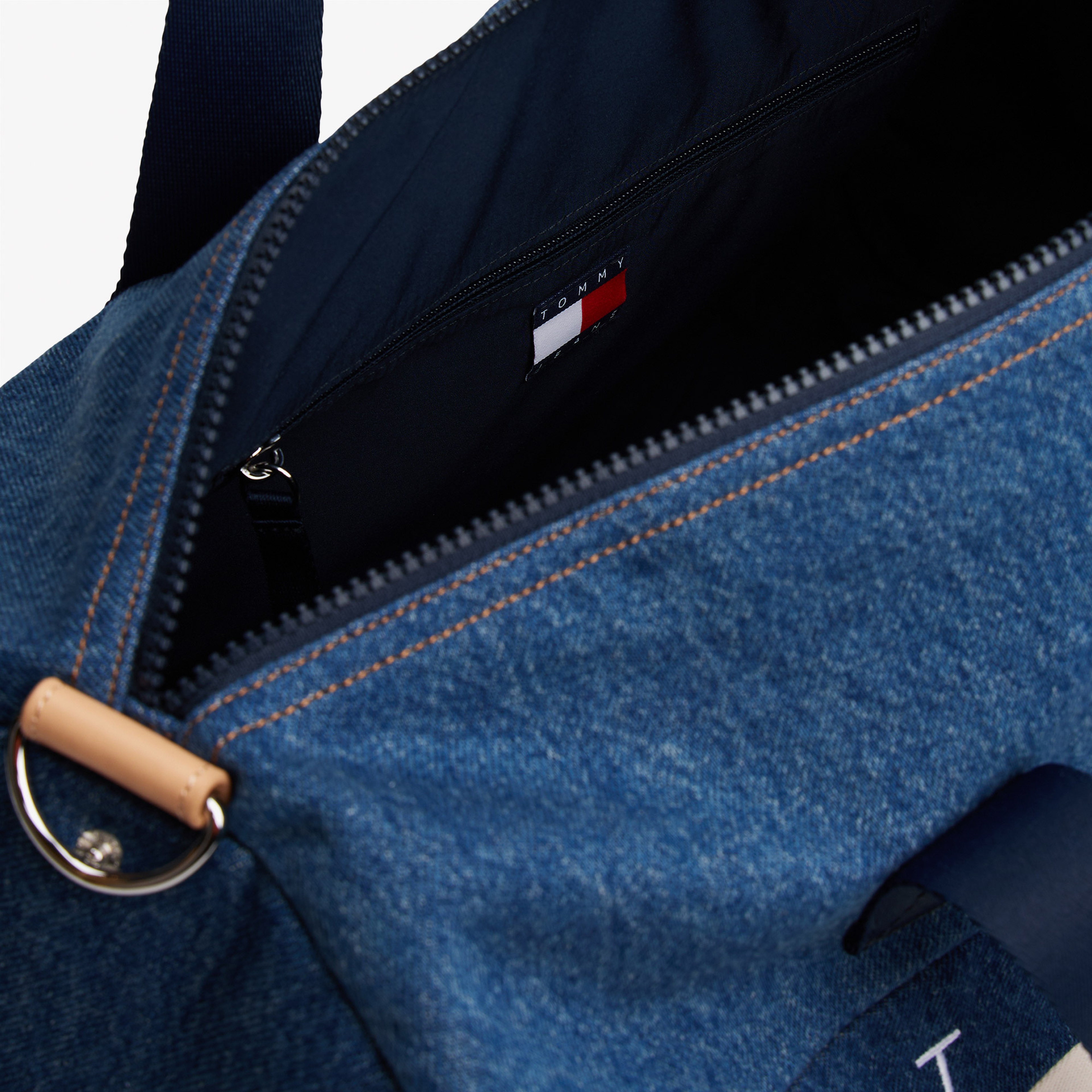Tommy Jeans Archive Denim Duffle Erkek Mavi Postacı Çantası