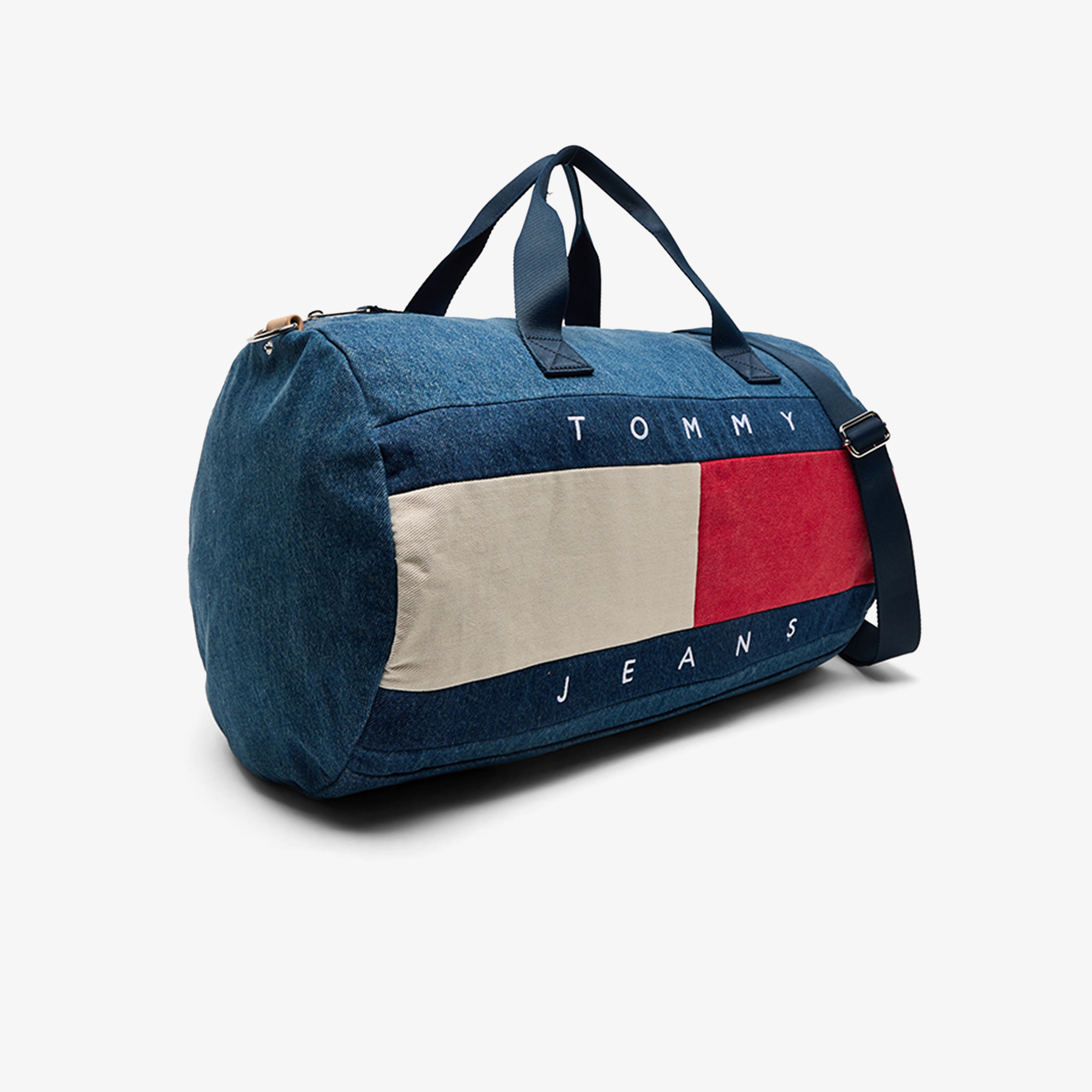 Tommy Jeans Archive Denim Duffle Erkek Mavi Postacı Çantası