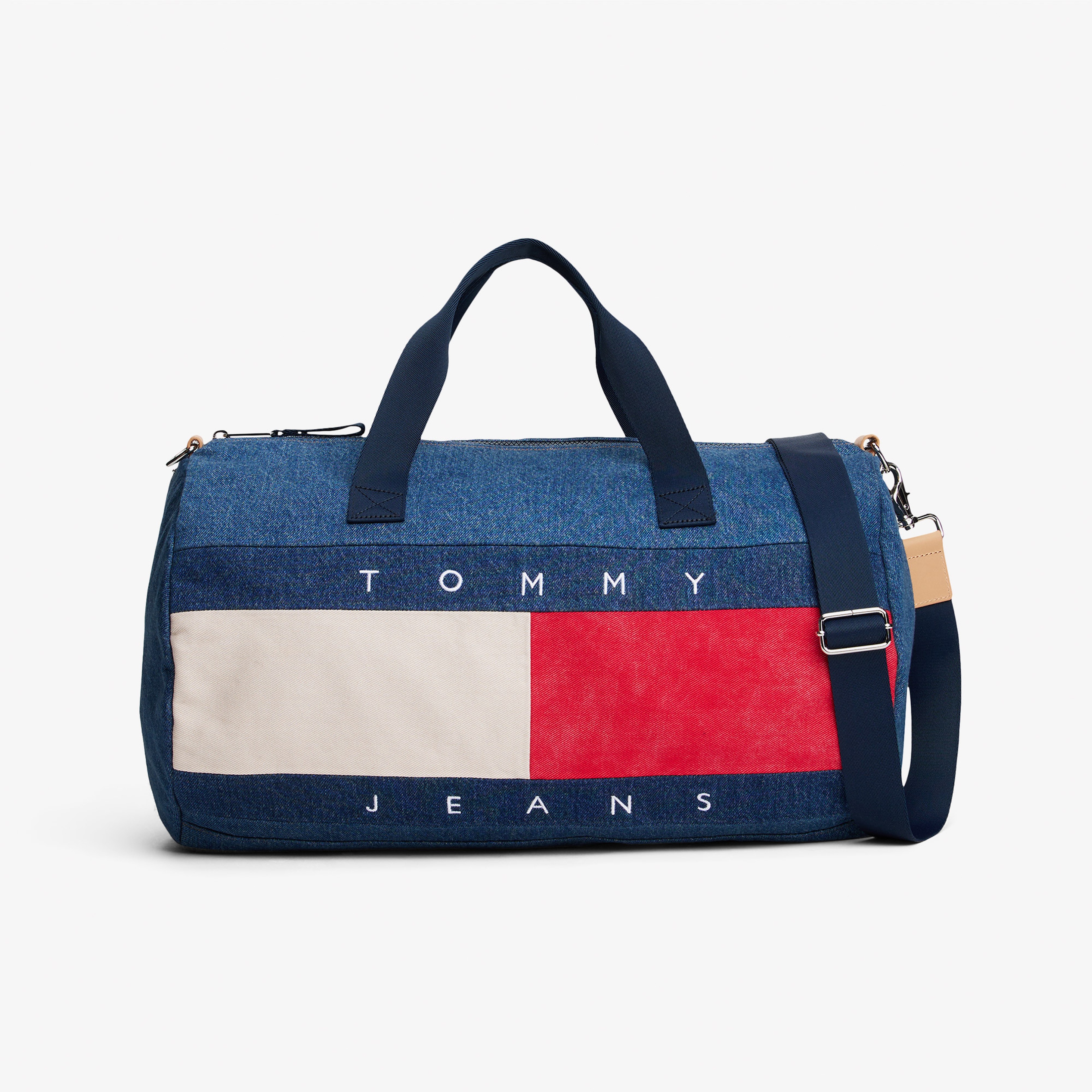 Tommy Jeans Archive Denim Duffle Erkek Mavi Postacı Çantası