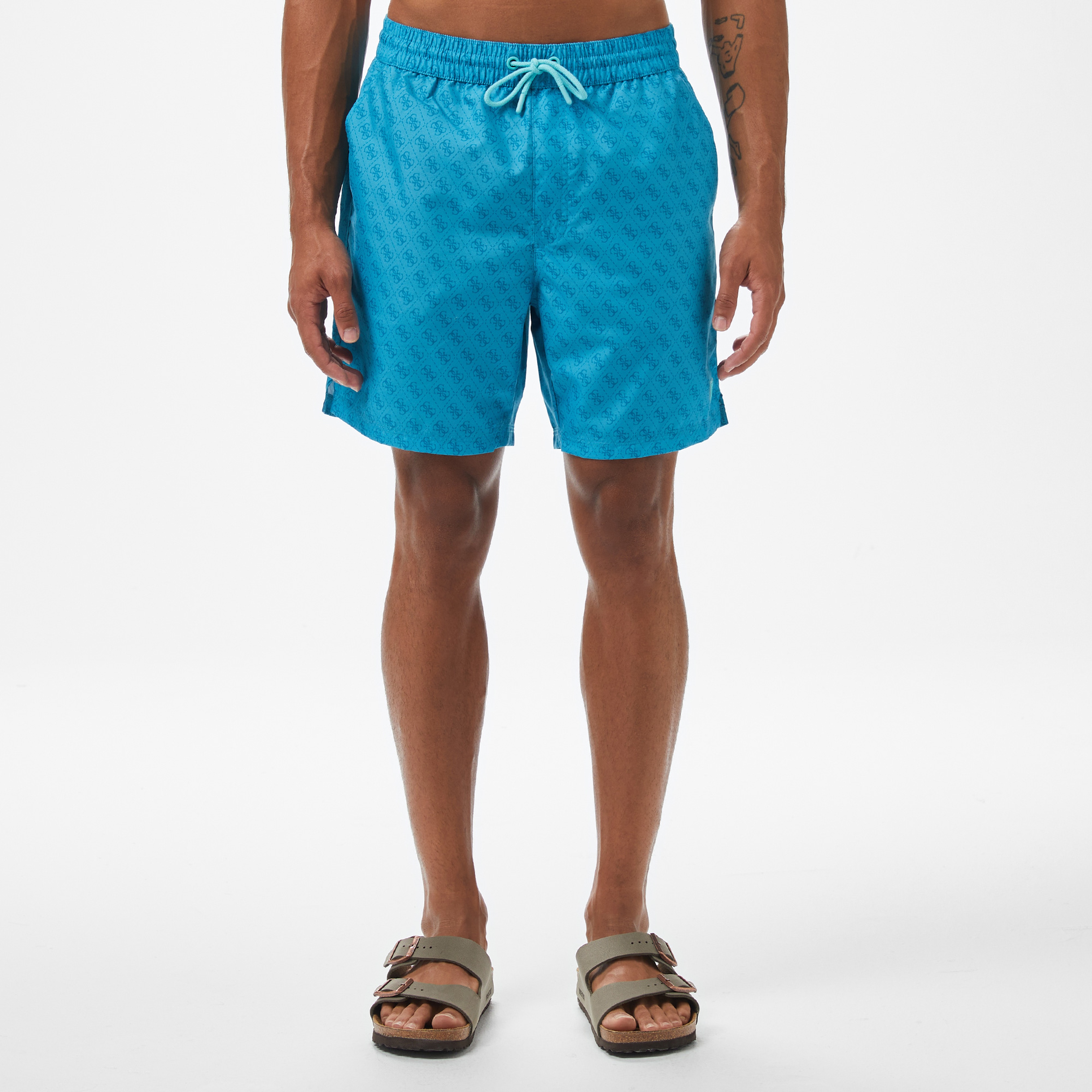 Guess Erkek Mavi Deniz Şortu