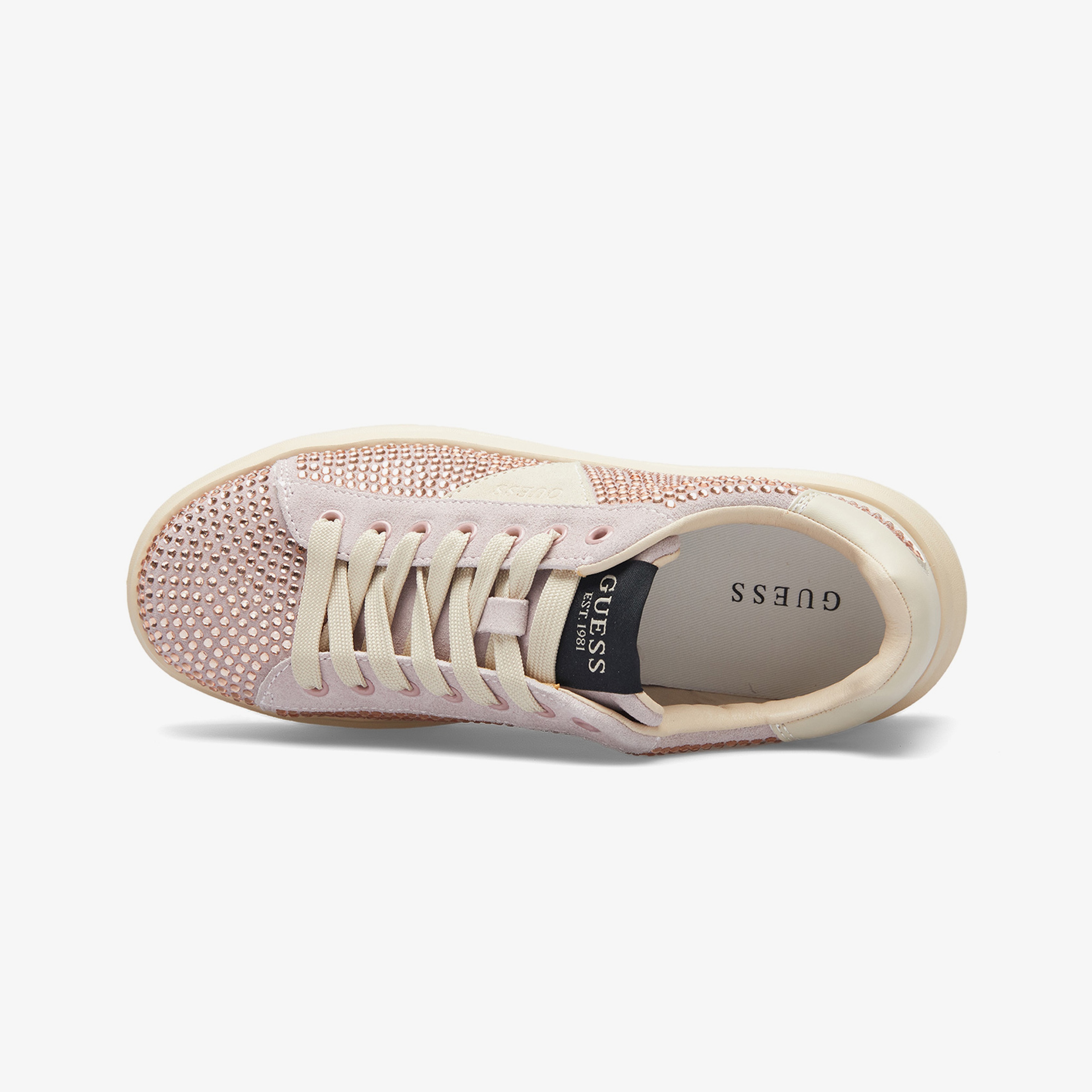 Guess Elbina Suede Kadın Pembe Sneaker