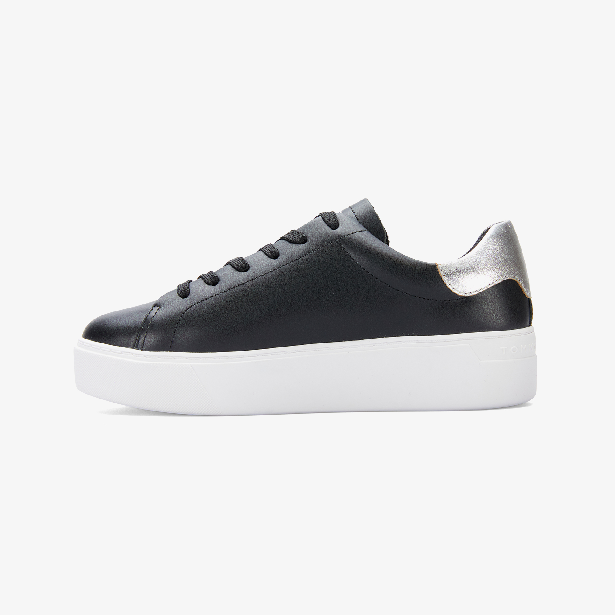 Tommy Hilfiger Essential Platform Court Kadın Siyah Sneaker