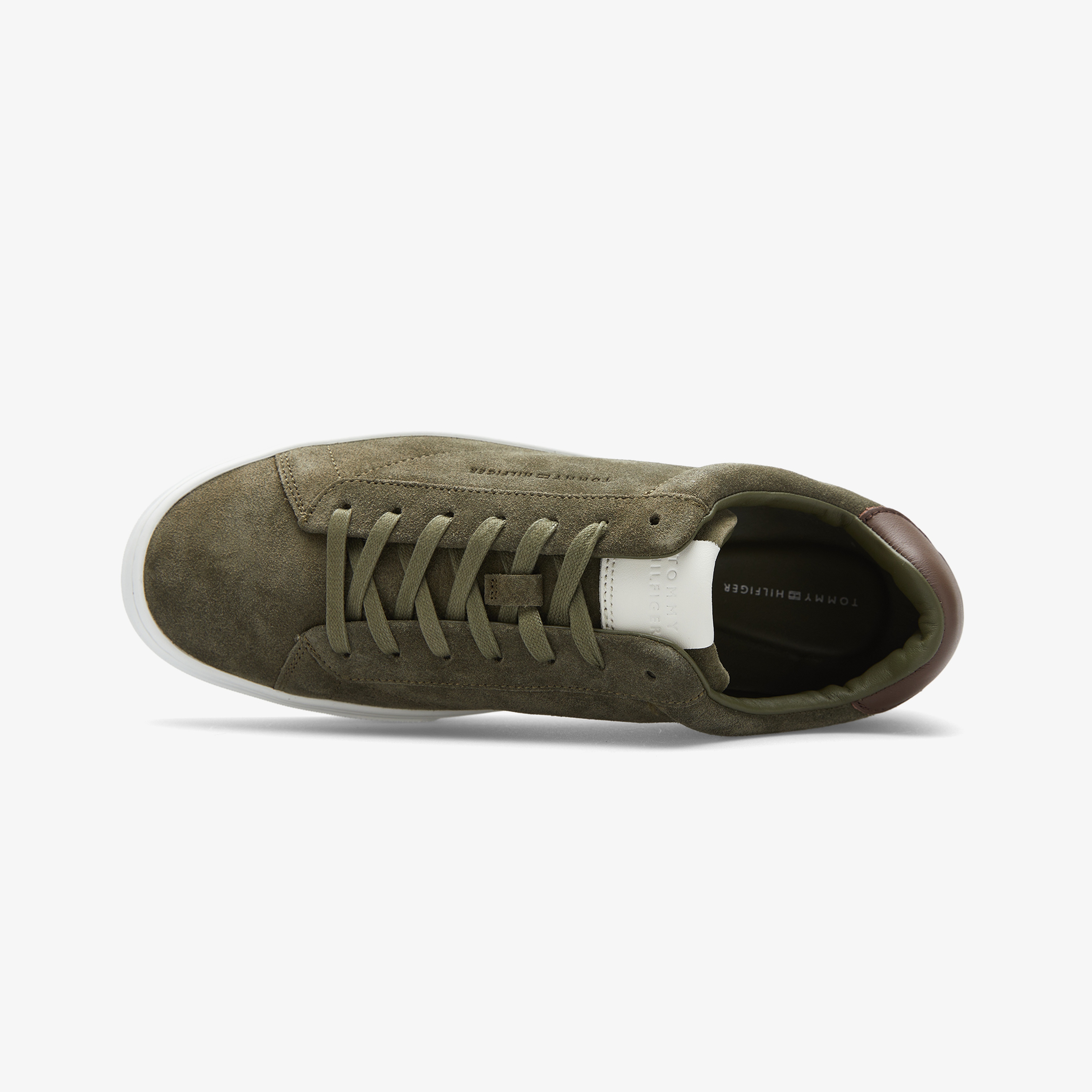 Tommy Hilfiger Premium Cupsole Suede Erkek Haki Sneaker