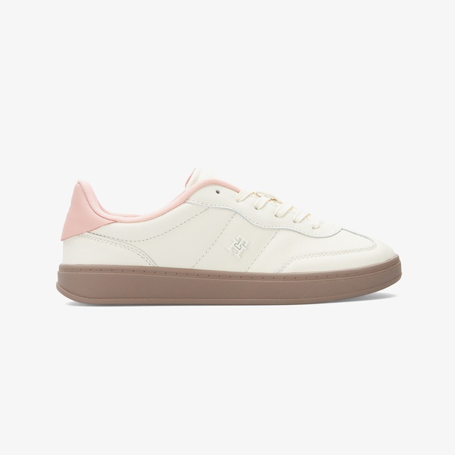 Tommy Hilfiger Tommy Hilfiger Krem Premium Heritage Kadın Pembe Sneaker | Occasion Krem - 2. görsel