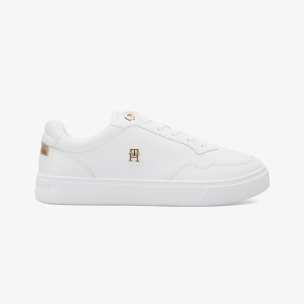 Tommy Hilfiger Essential Elevated Court Kadın Altın Sneaker