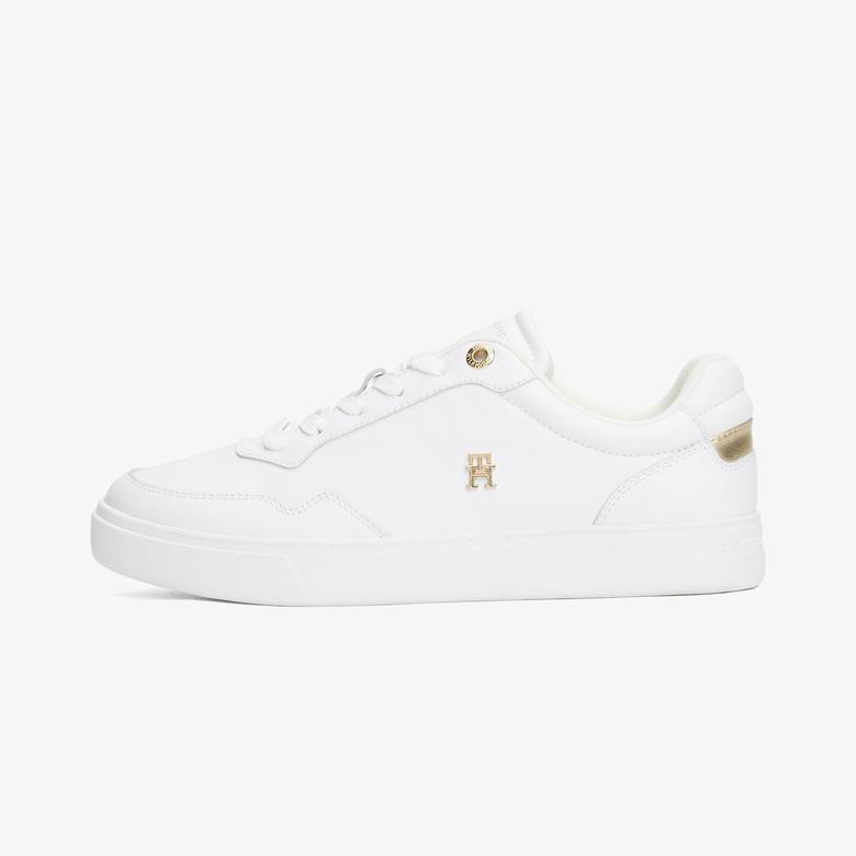 Tommy Hilfiger Essential Elevated Court Kadın Altın Sneaker