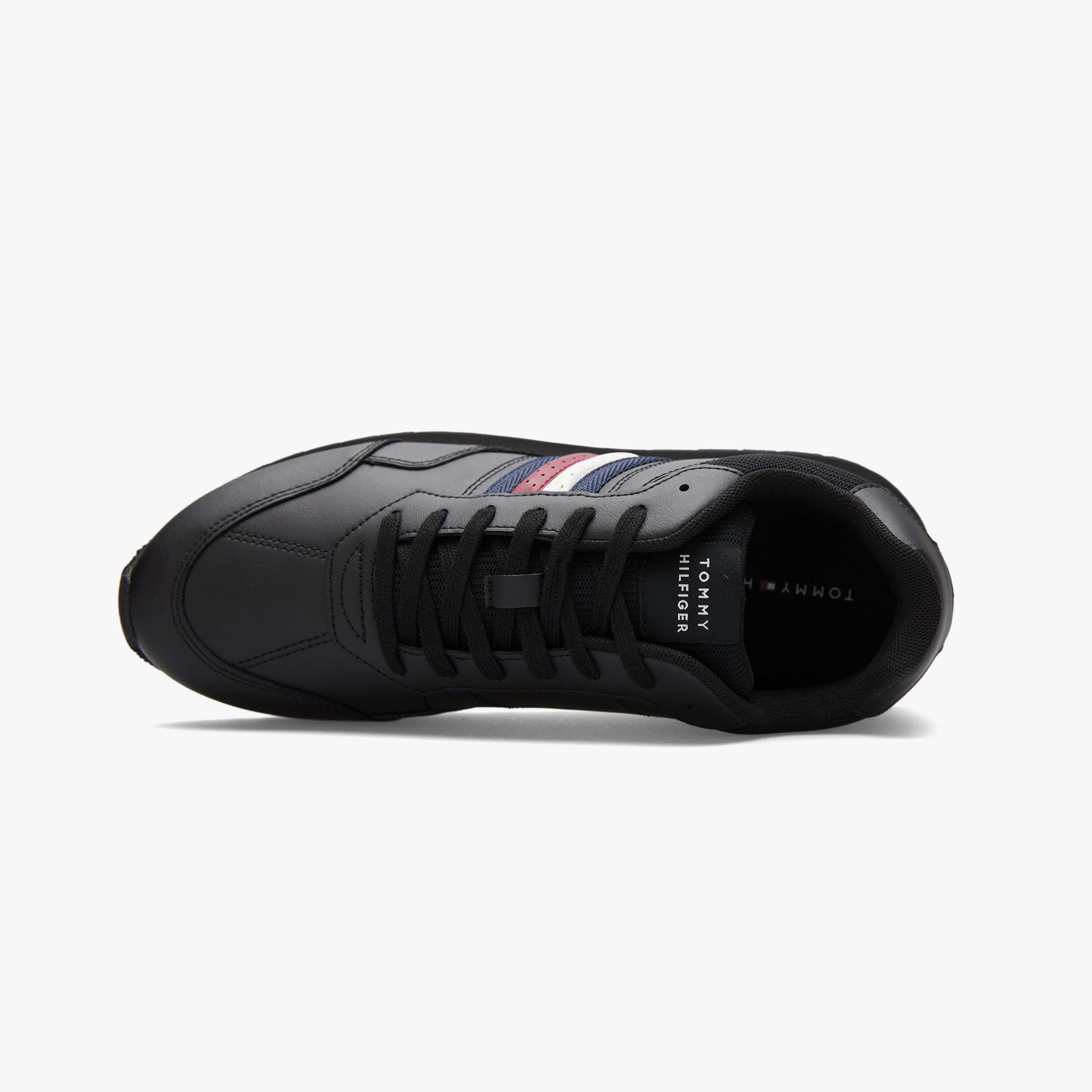 Tommy Hilfiger New Runner Eva Leather Erkek Siyah Sneaker