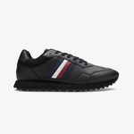 Tommy Hilfiger New Runner Eva Leather Erkek Siyah Sneaker