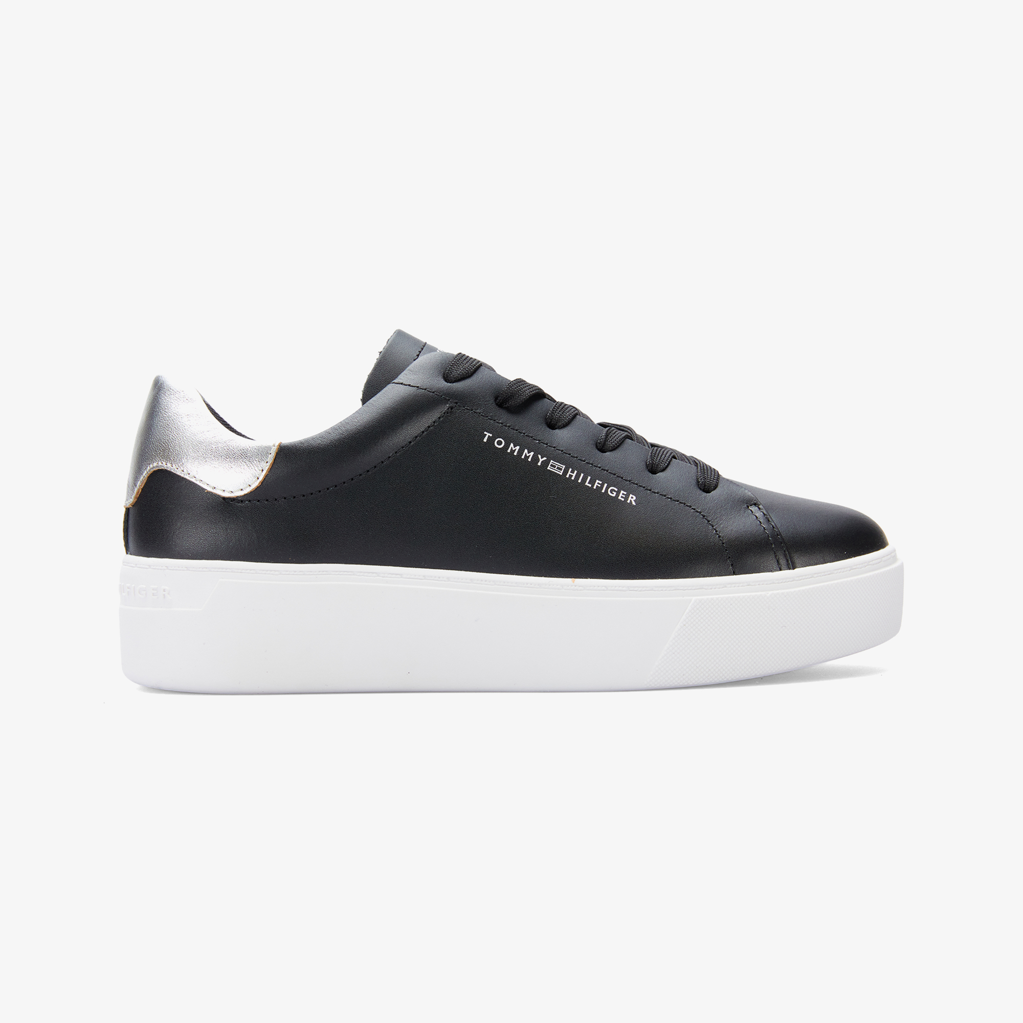 Tommy Hilfiger Essential Platform Court Kadın Siyah Sneaker