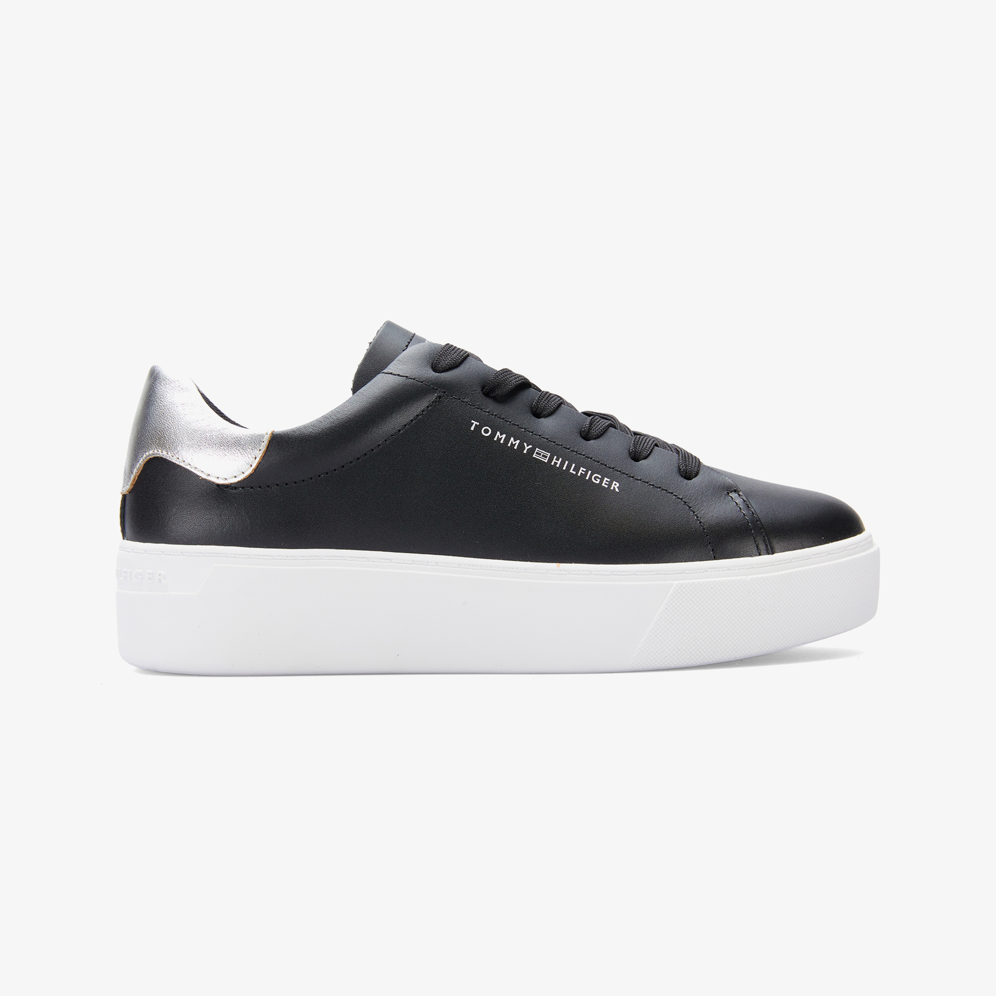 Tommy Hilfiger Essential Platform Court Kadın Siyah Sneaker