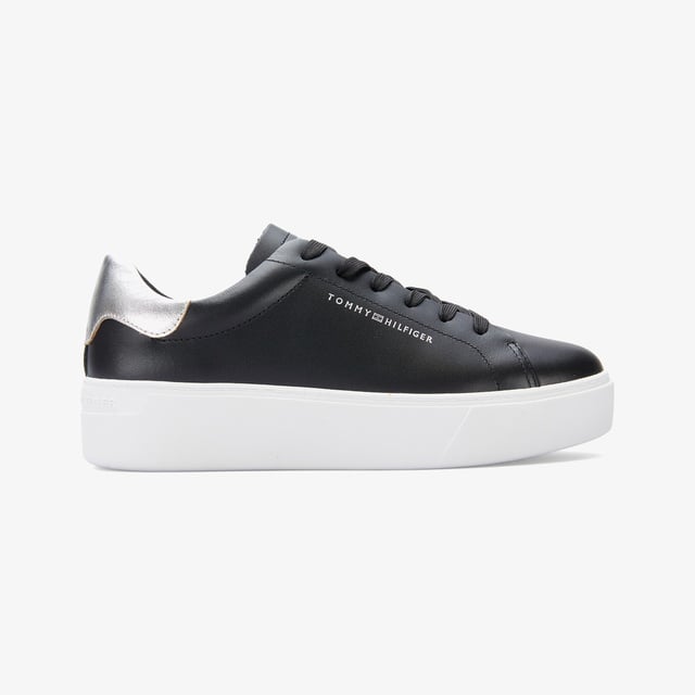 Tommy Hilfiger Tommy Hilfiger Essential Platform Court Kadın Siyah Sneaker | Occasion Siyah - 2. görsel